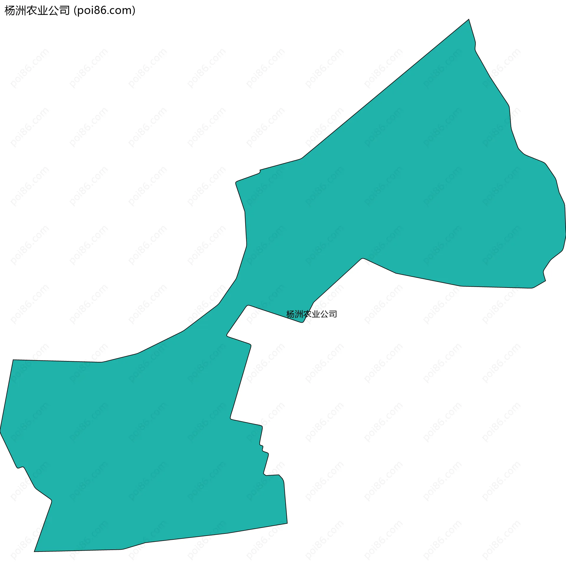 杨洲农业公司边界地图