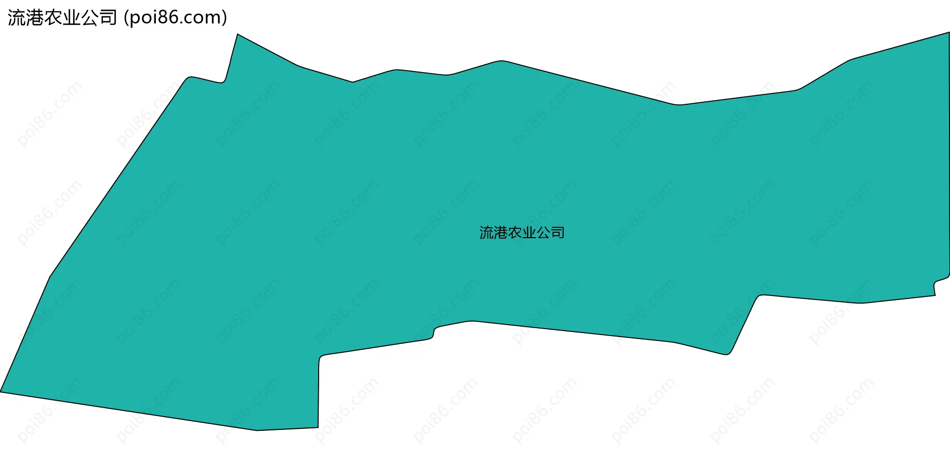 流港农业公司边界地图