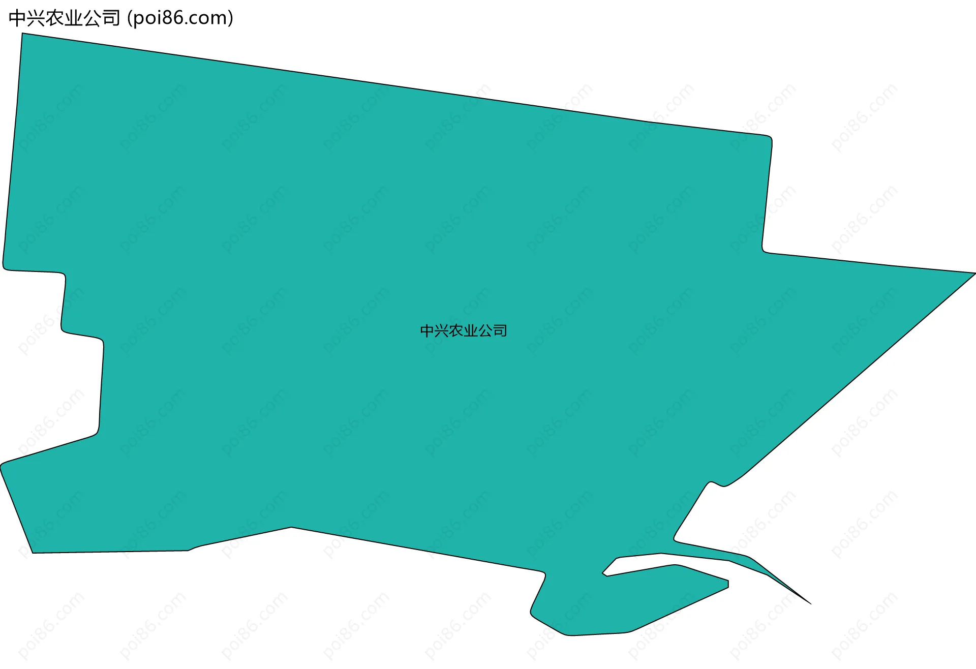 中兴农业公司边界地图