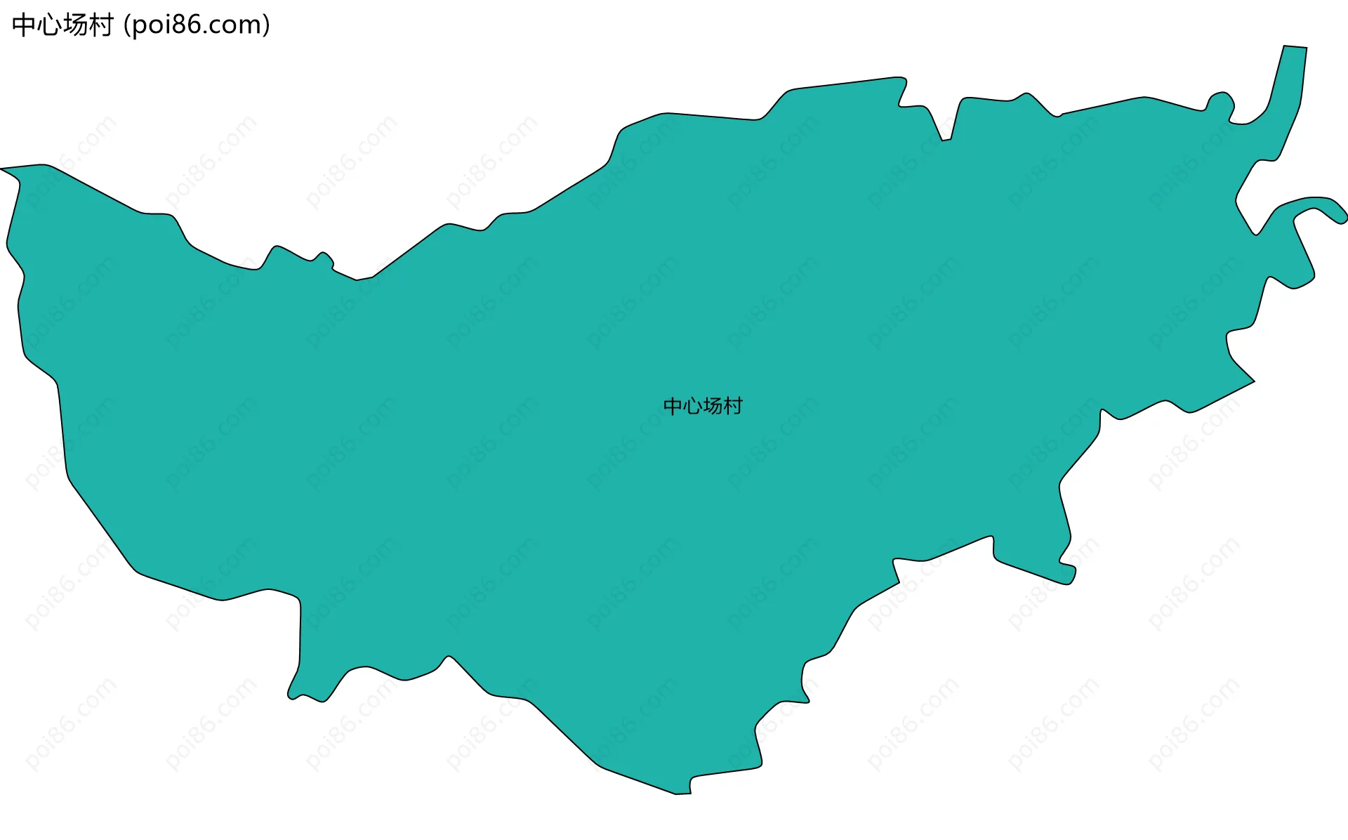 中心场村边界地图