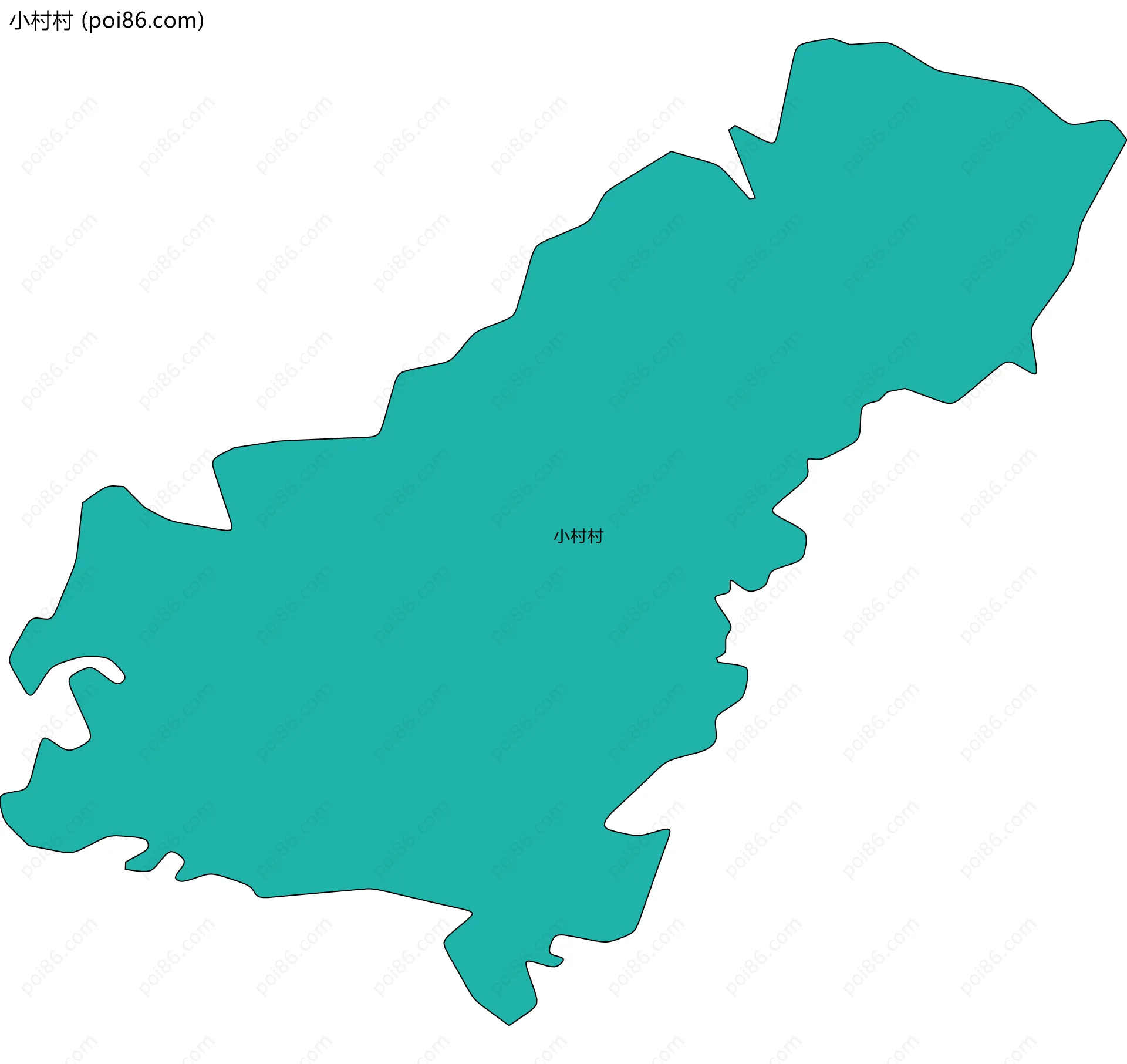 小村村边界地图