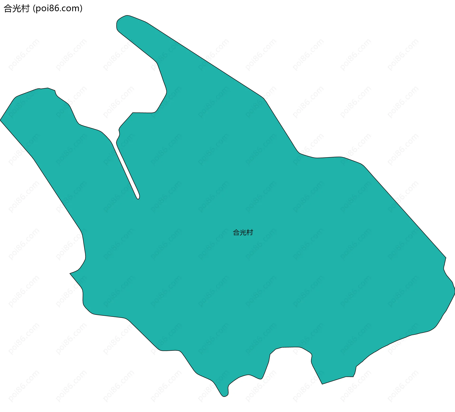 合光村边界地图
