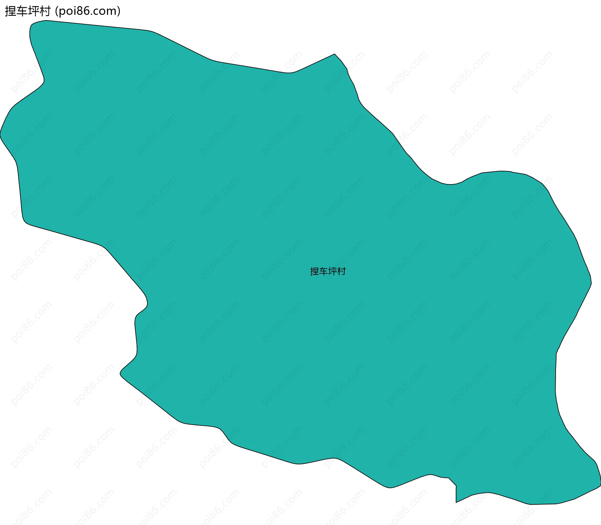 捏车坪村边界地图