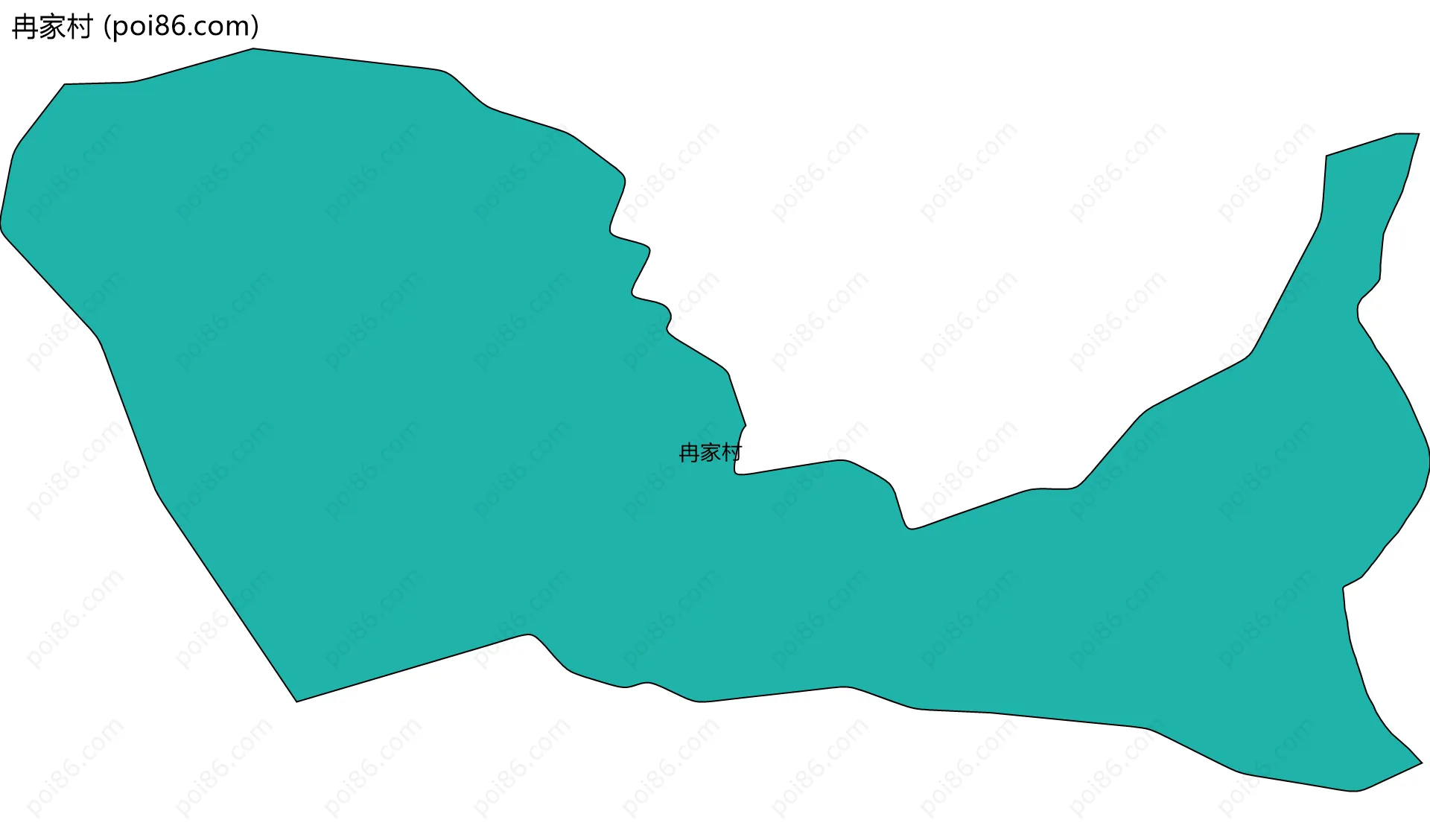 冉家村边界地图