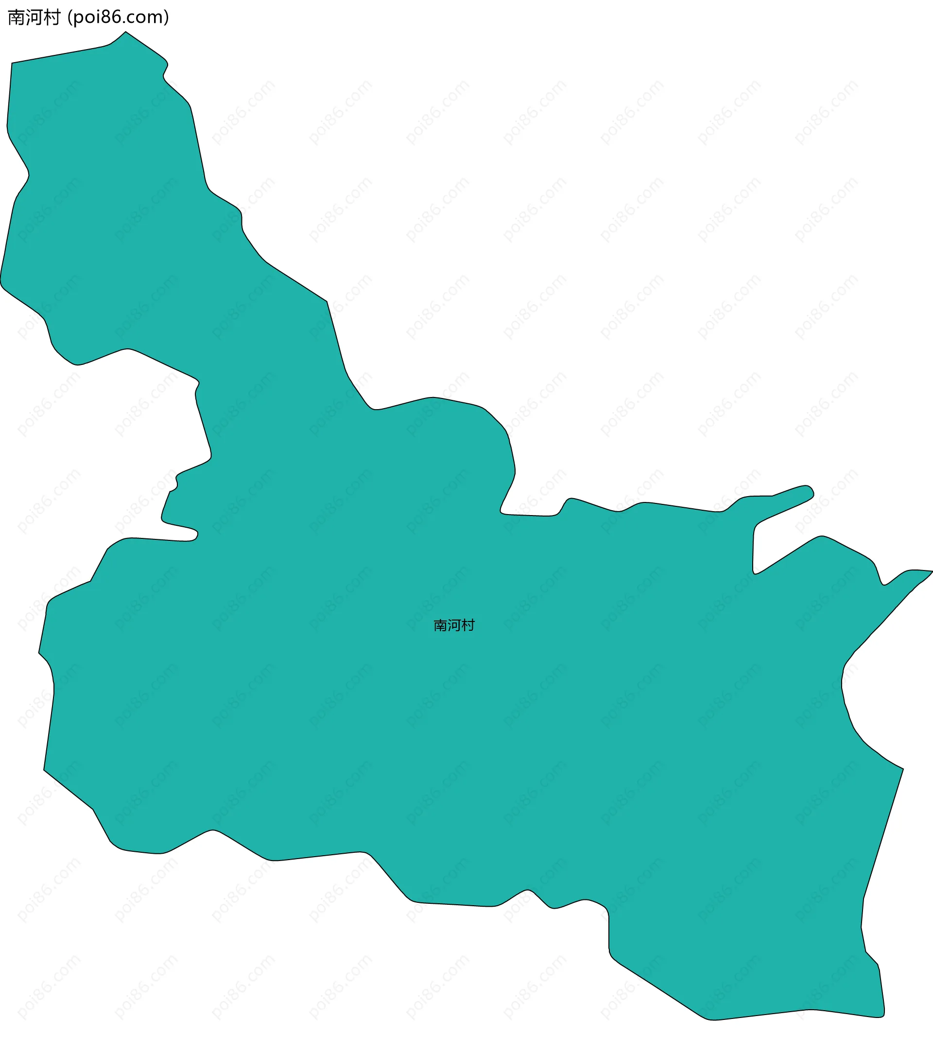 南河村边界地图