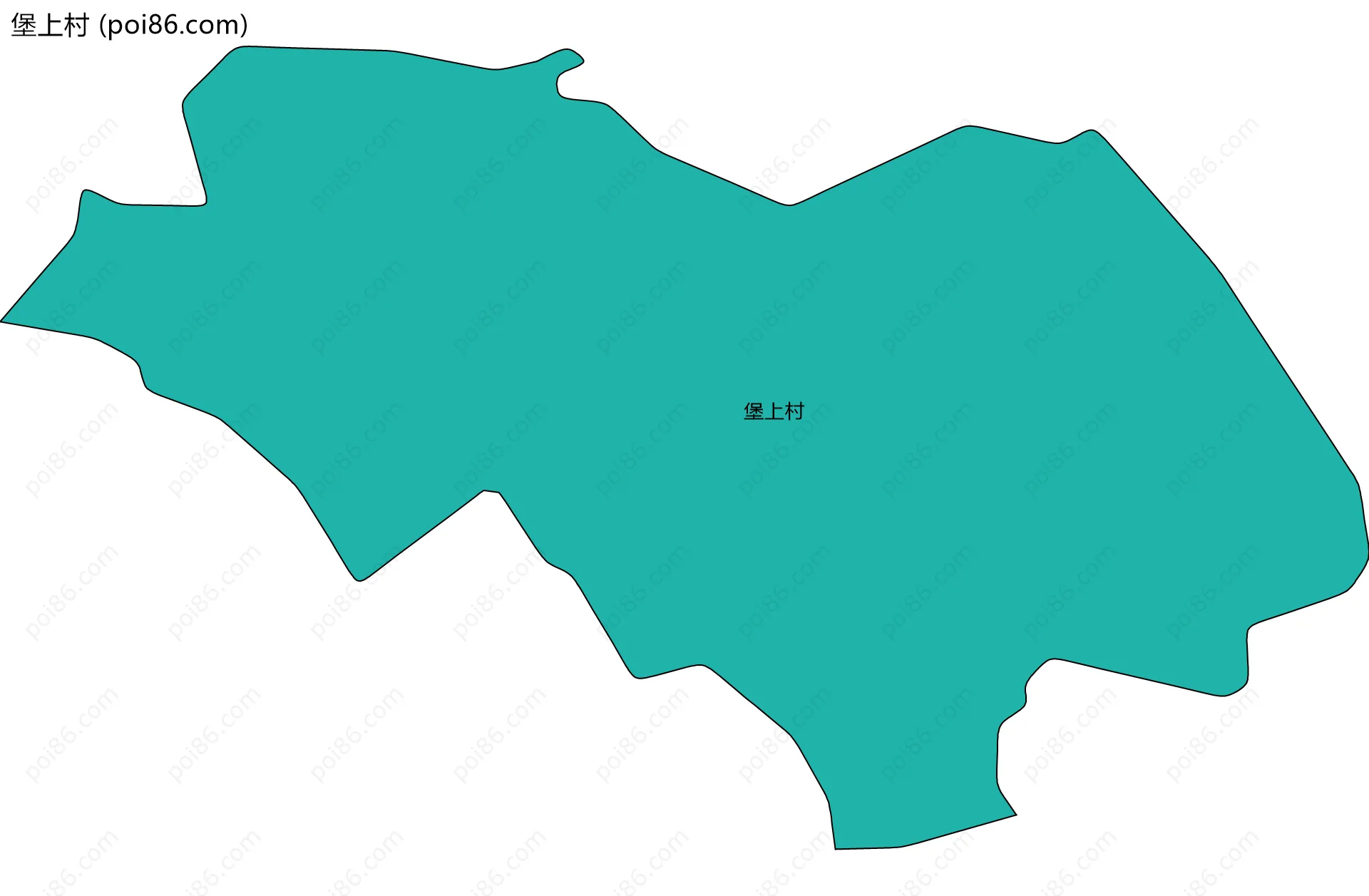 堡上村边界地图
