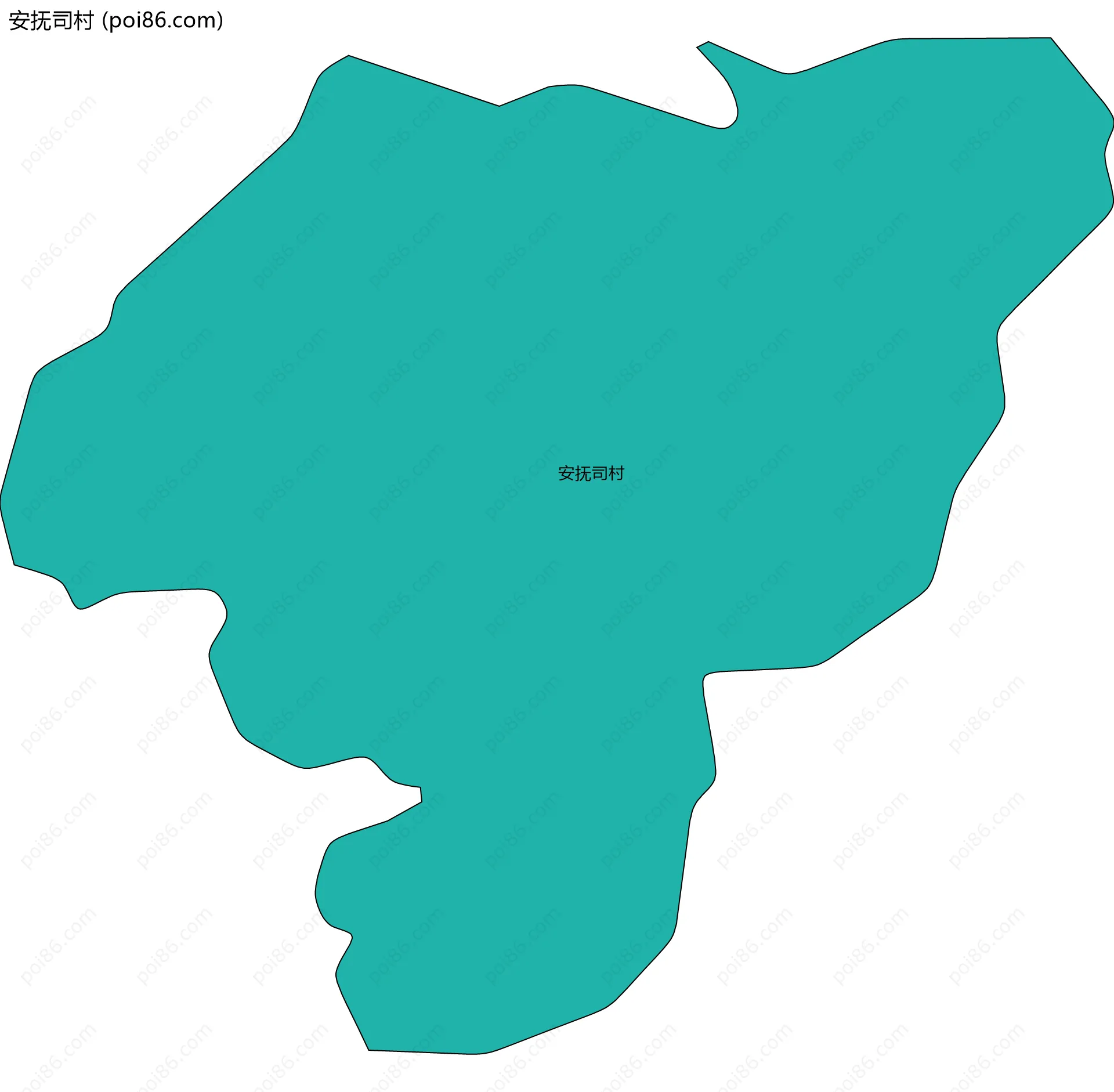 安抚司村边界地图