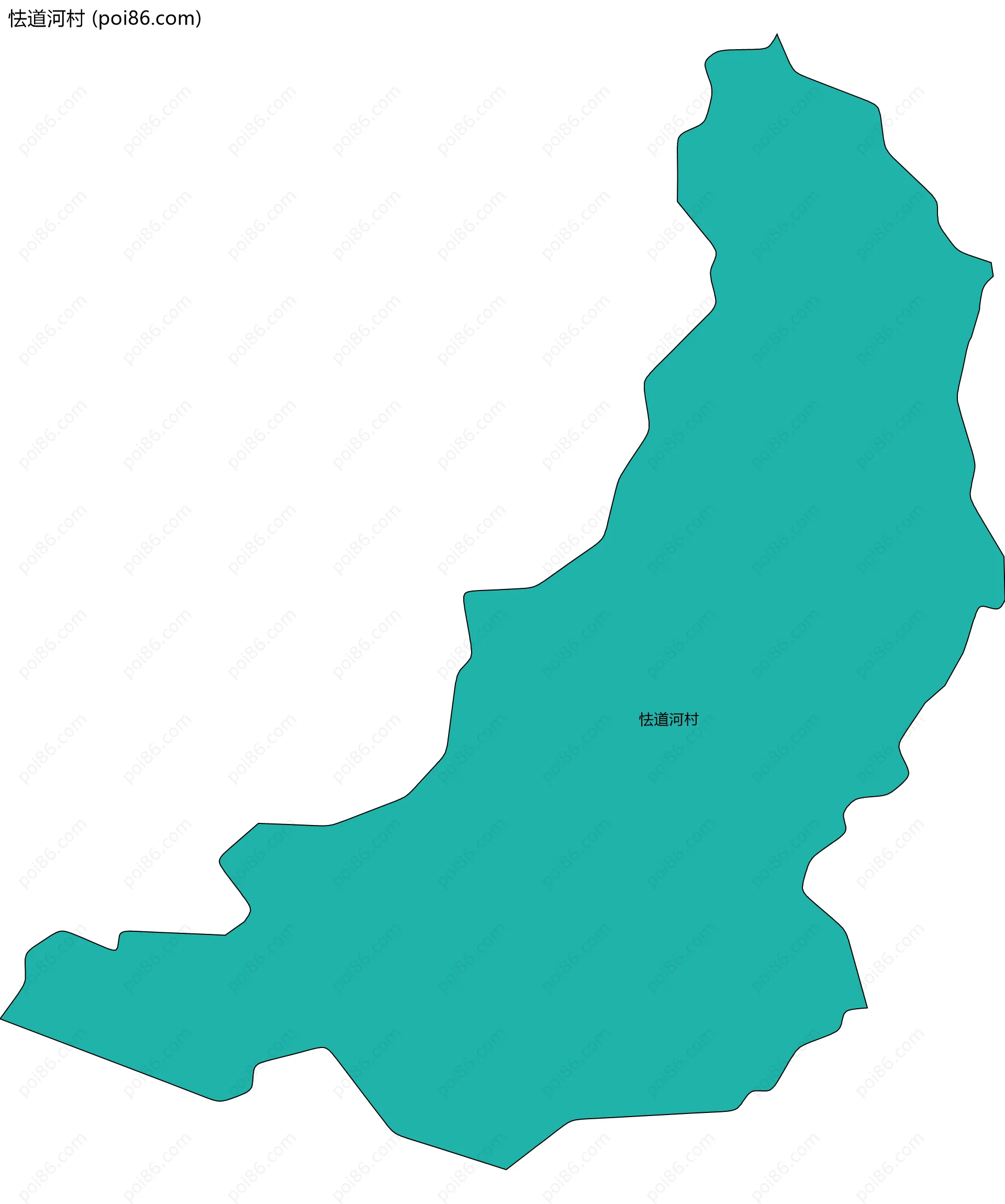 怯道河村边界地图