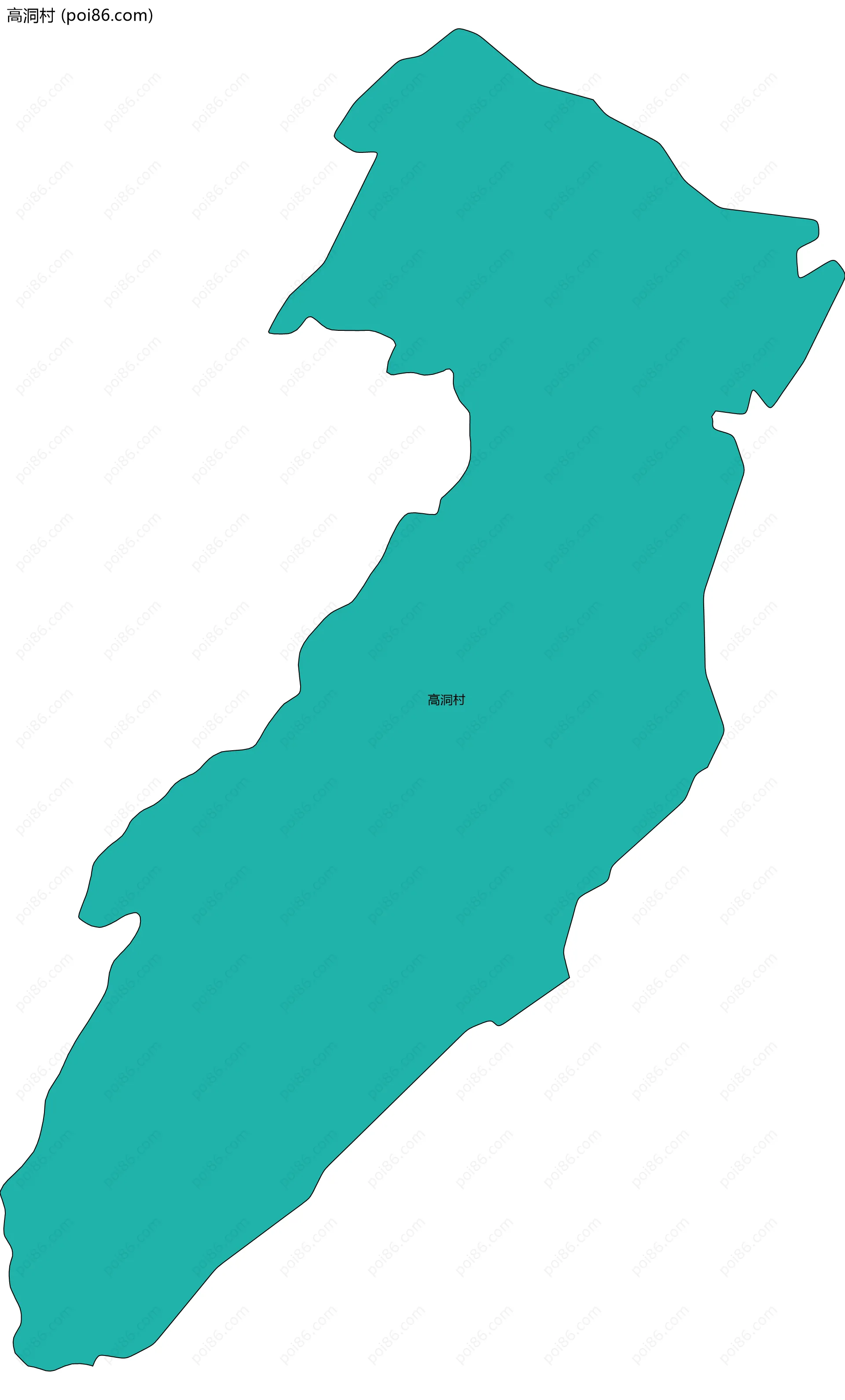 高洞村边界地图