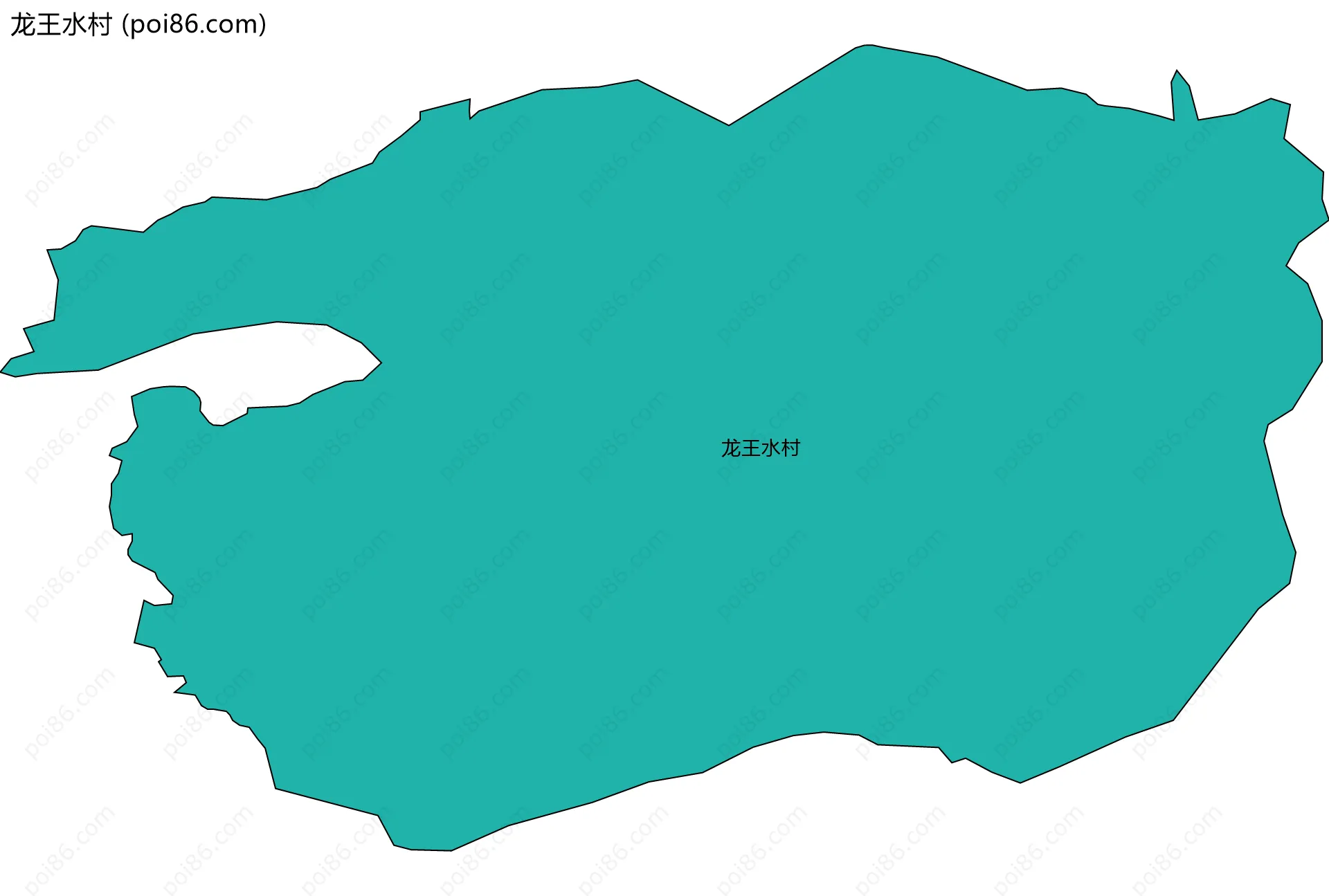 龙王水村边界地图