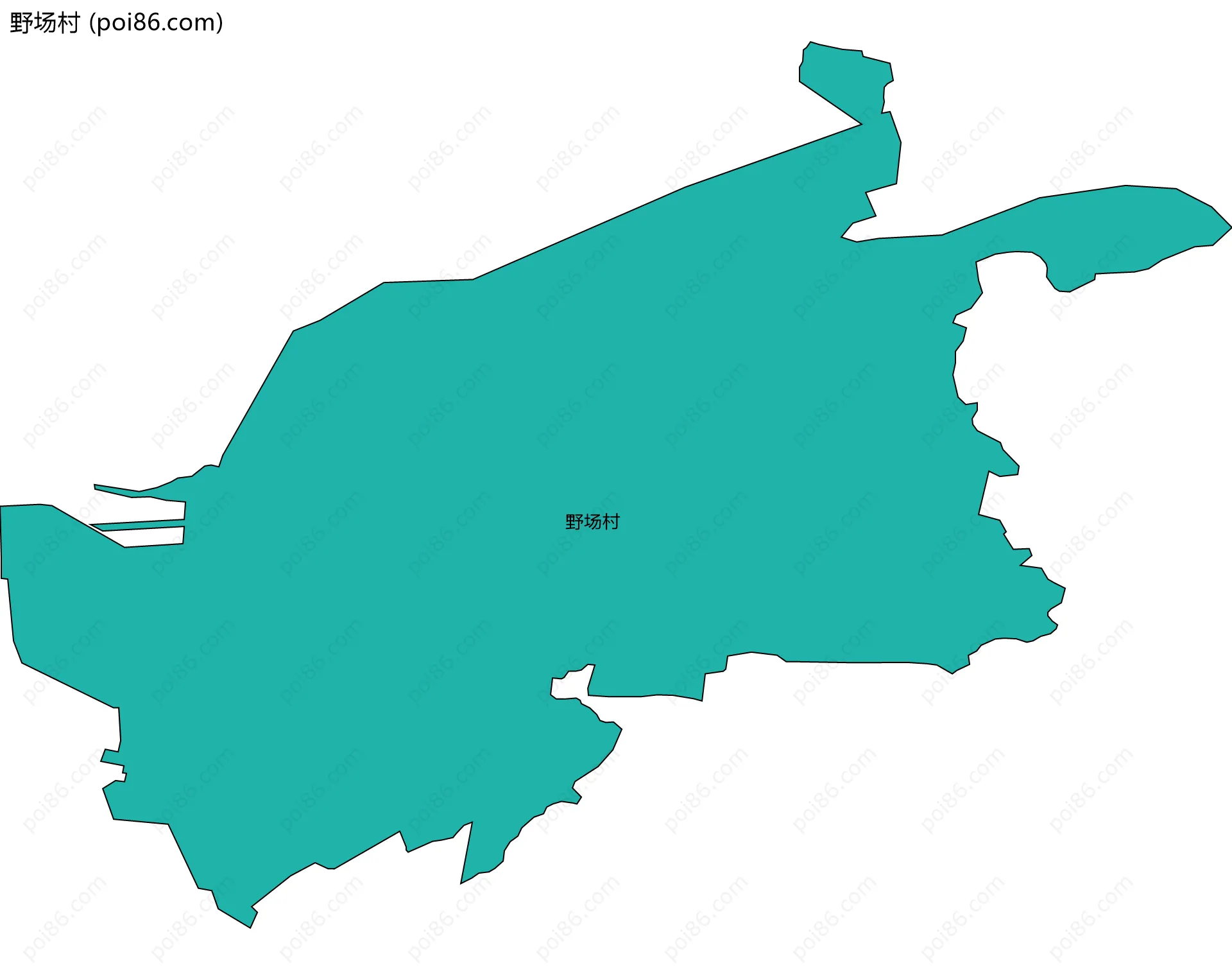 野场村边界地图