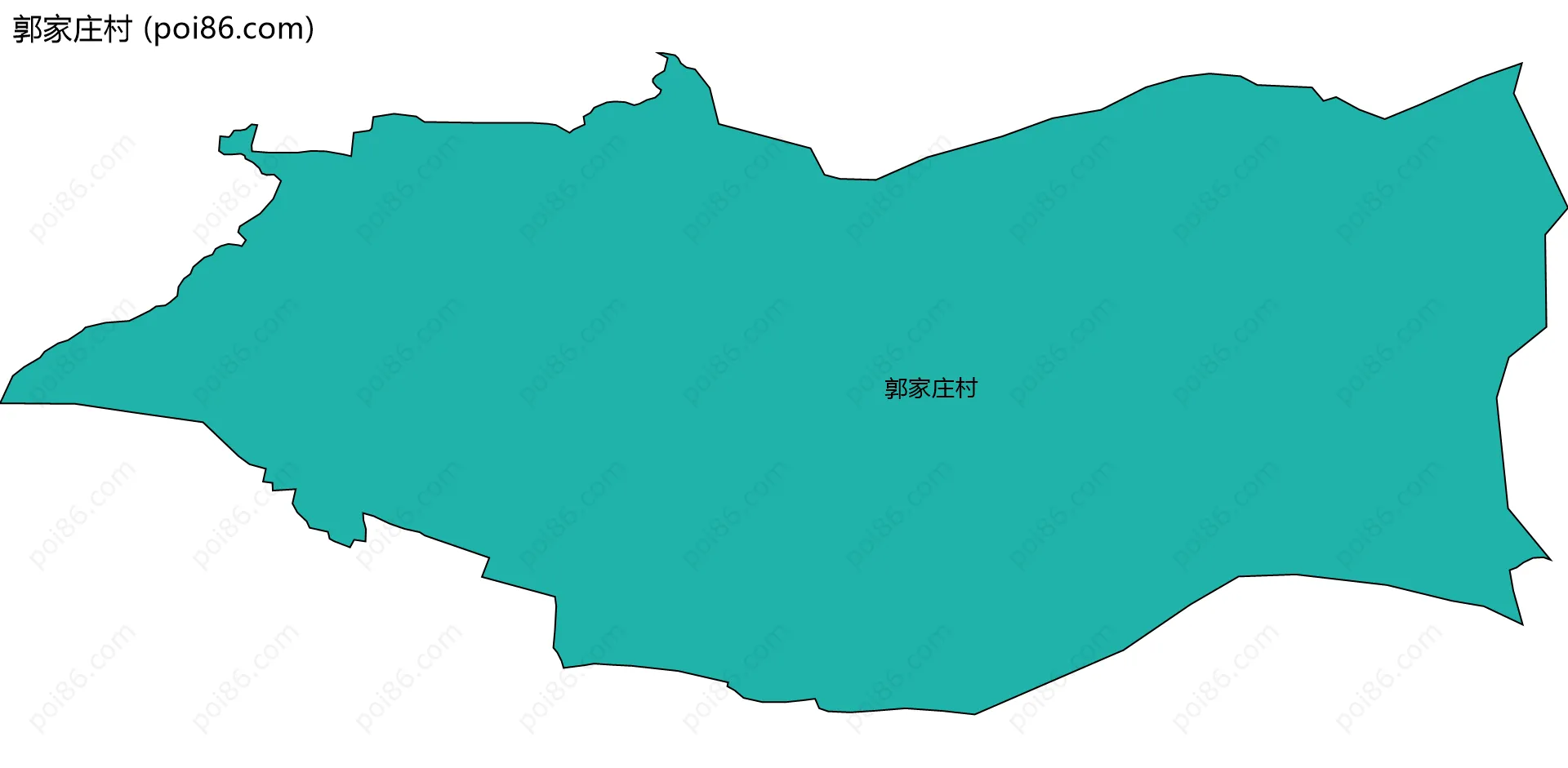 郭家庄村边界地图