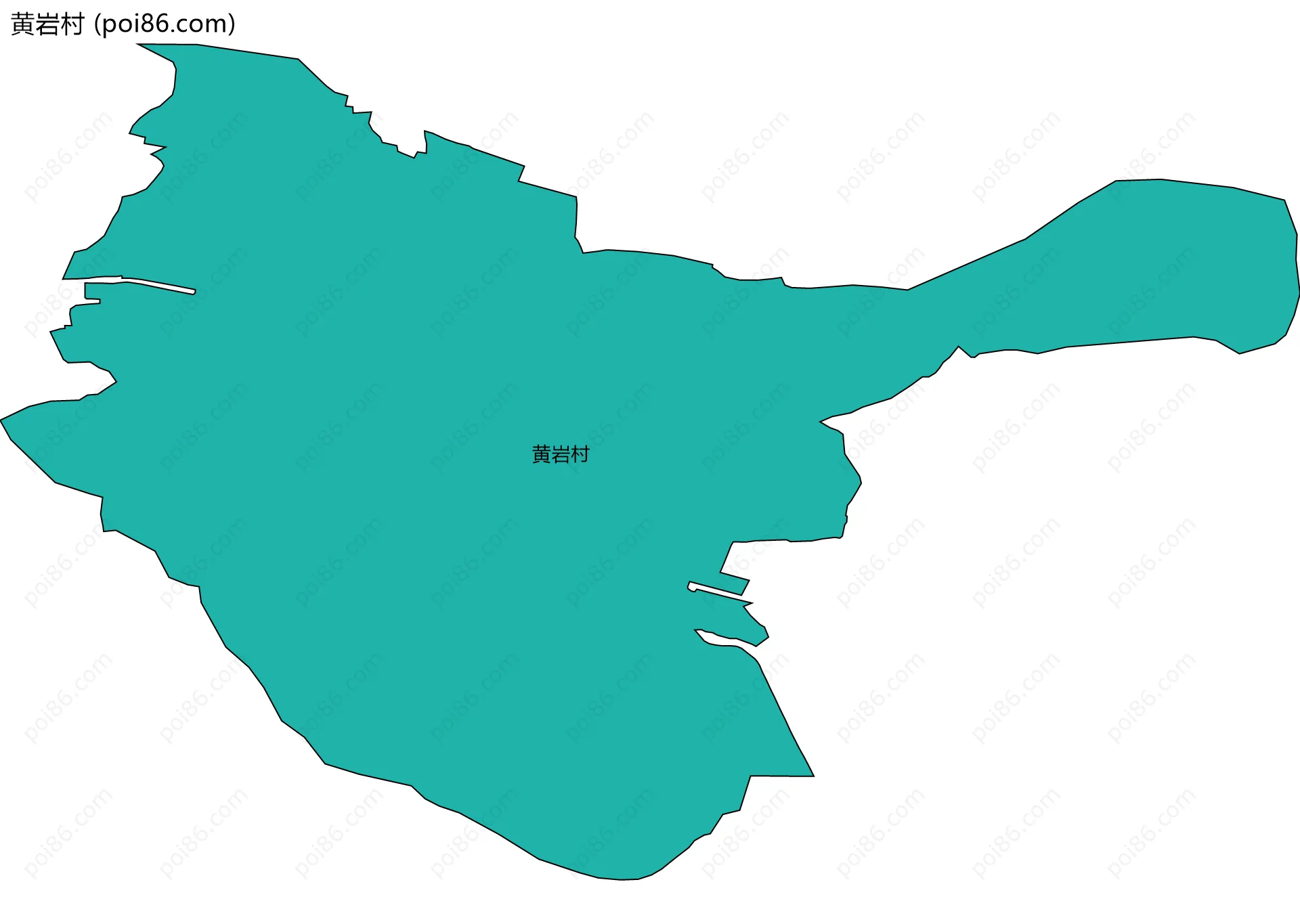黄岩村边界地图