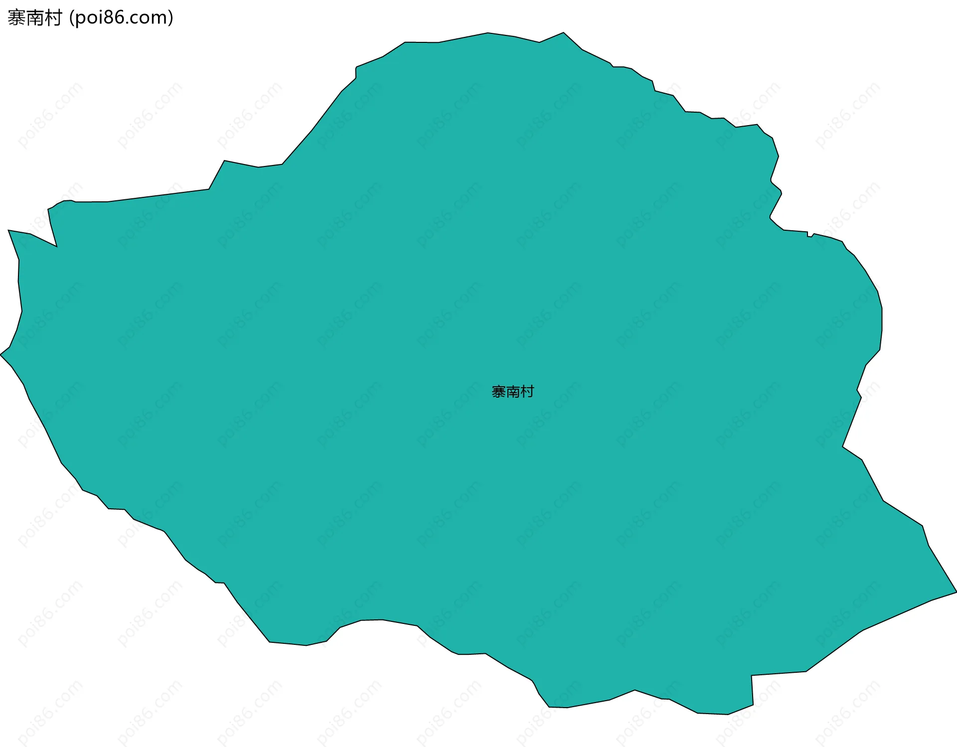 寨南村边界地图