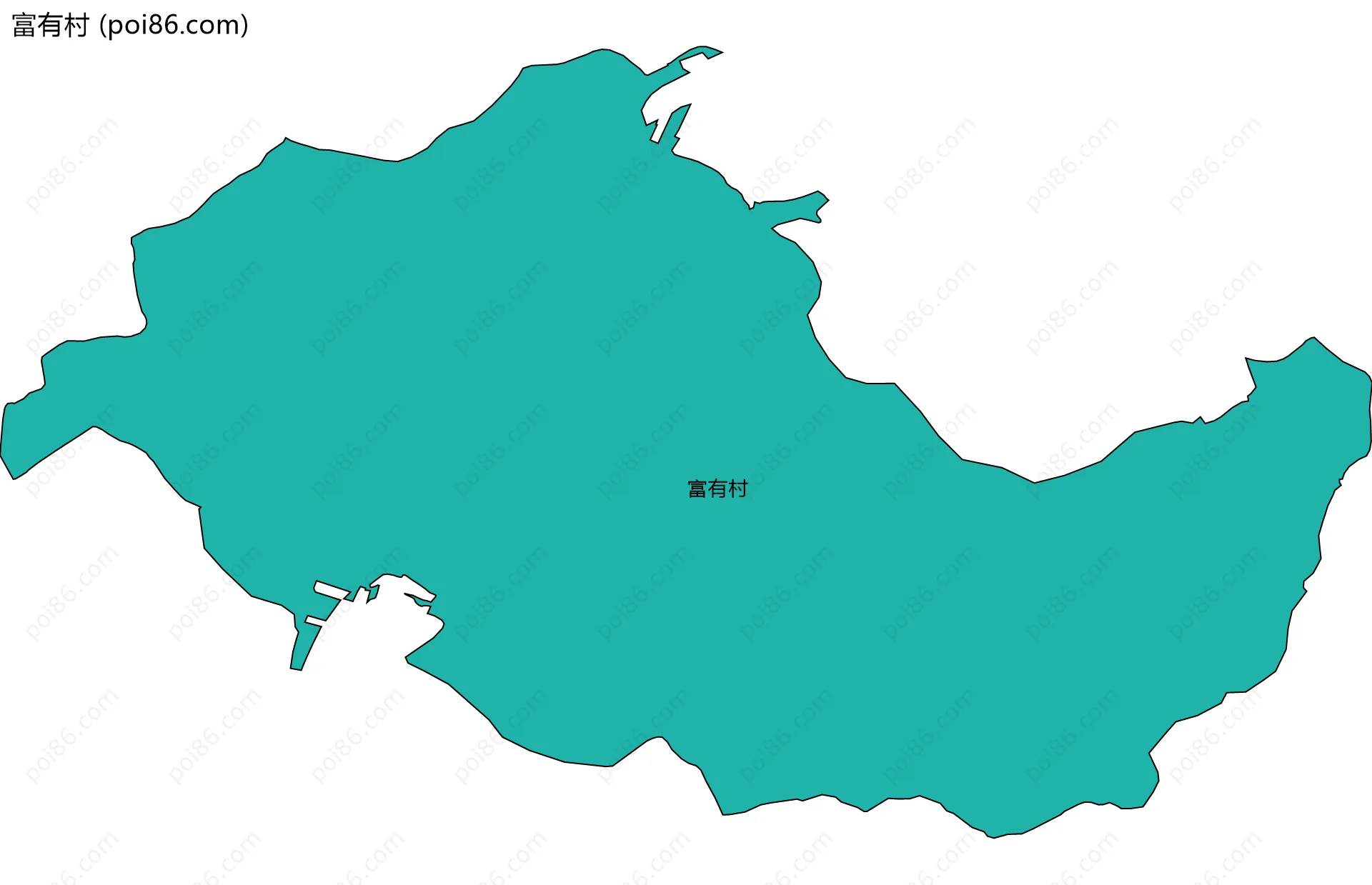 富有村边界地图