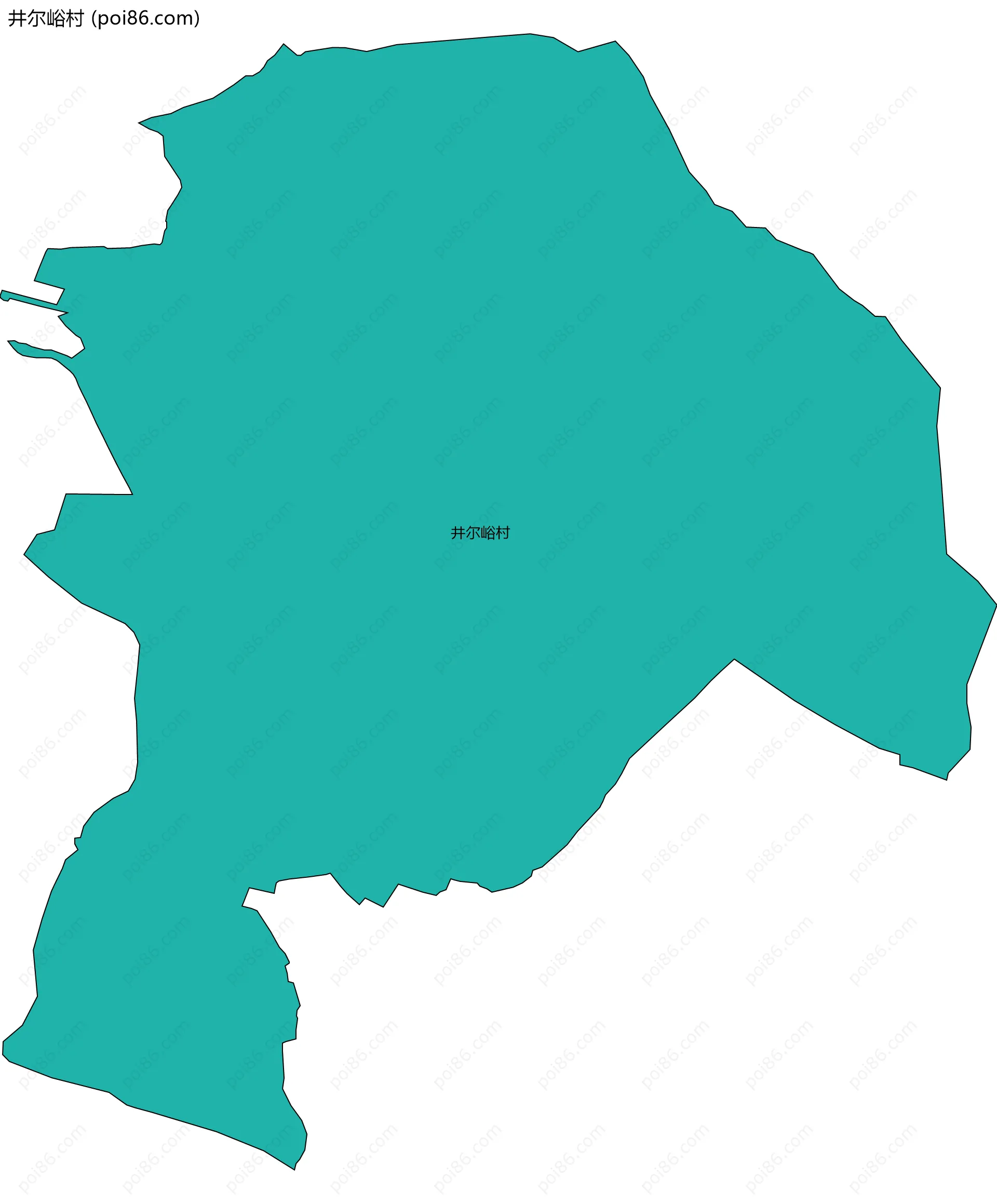 井尔峪村边界地图