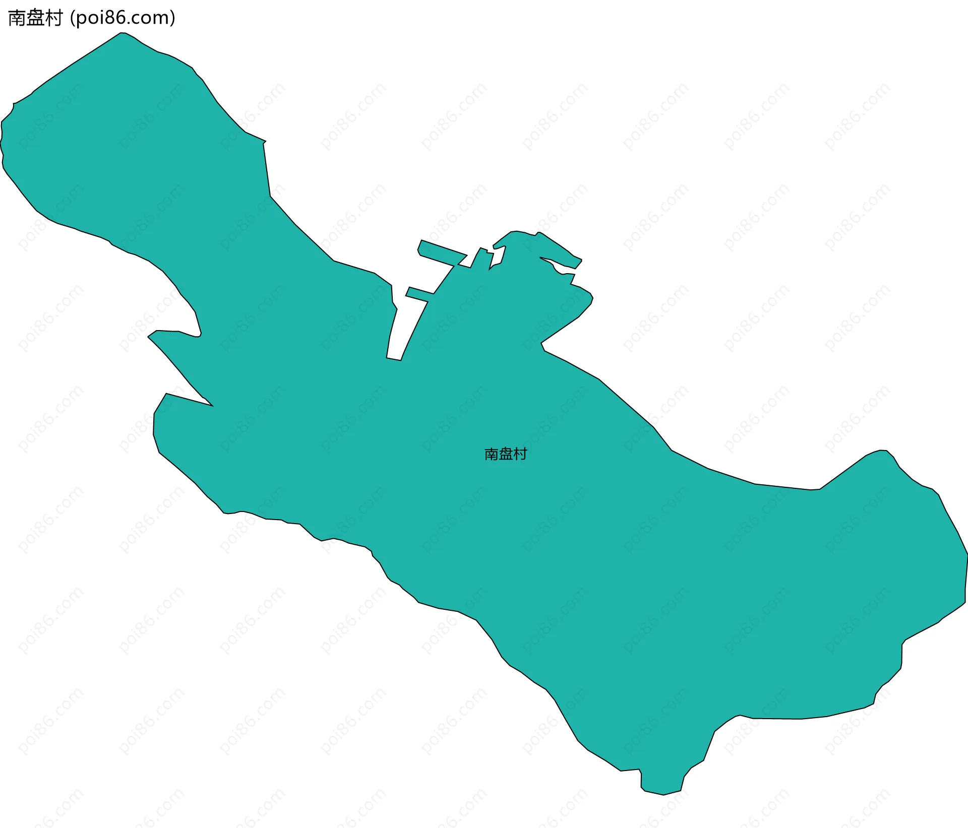 南盘村边界地图