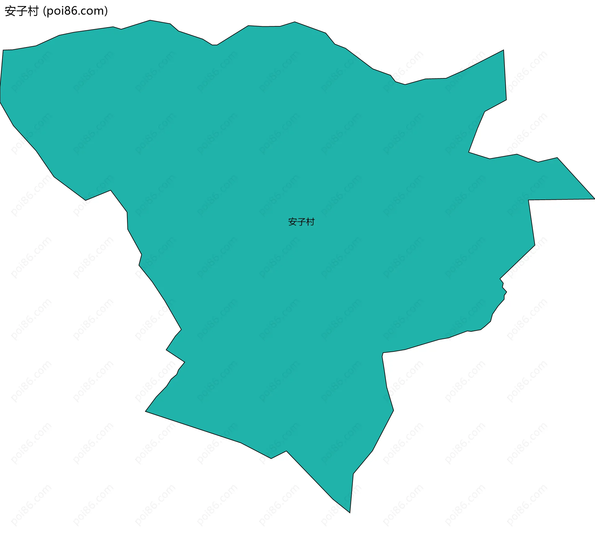 安子村边界地图