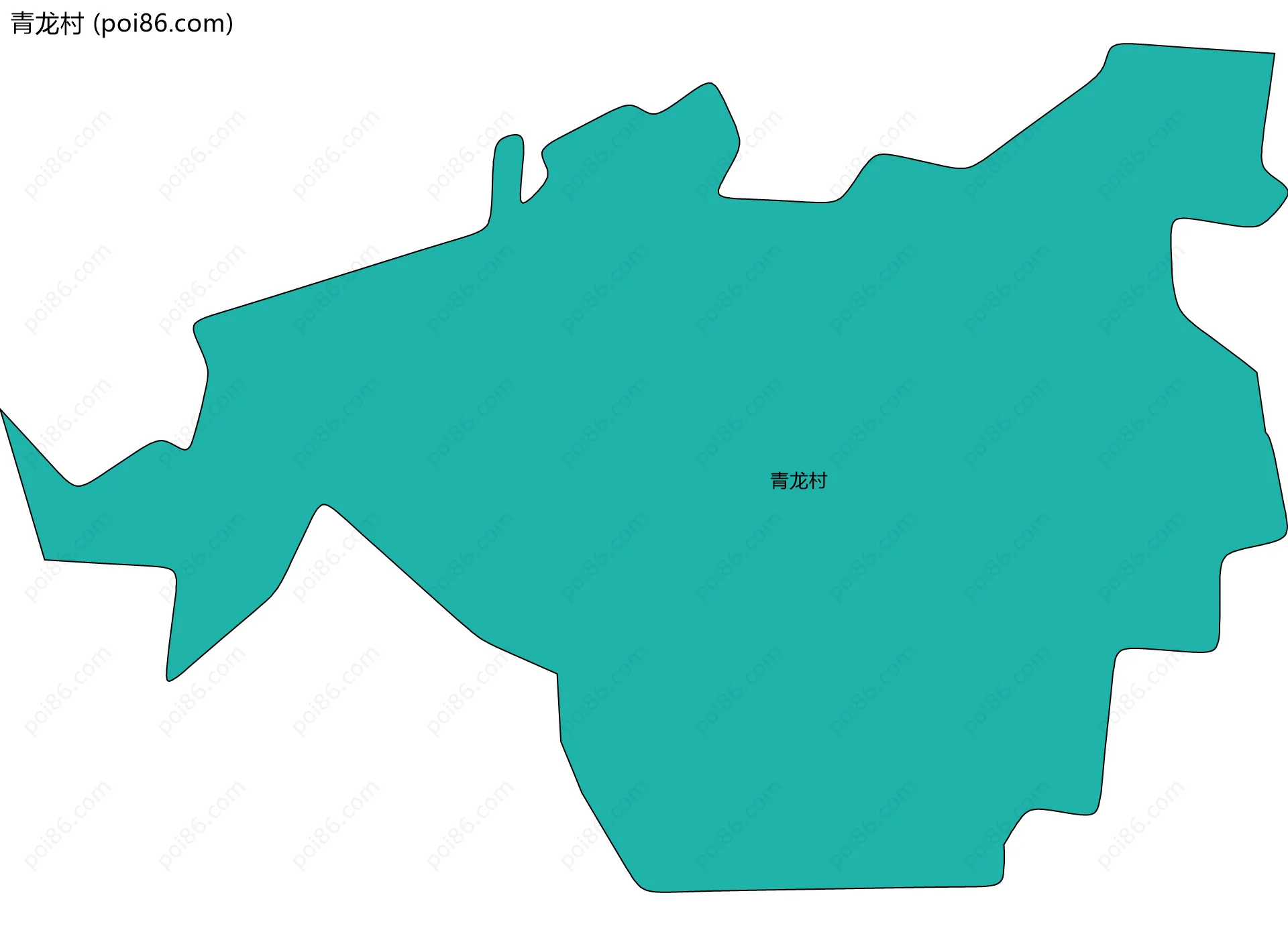 青龙村边界地图