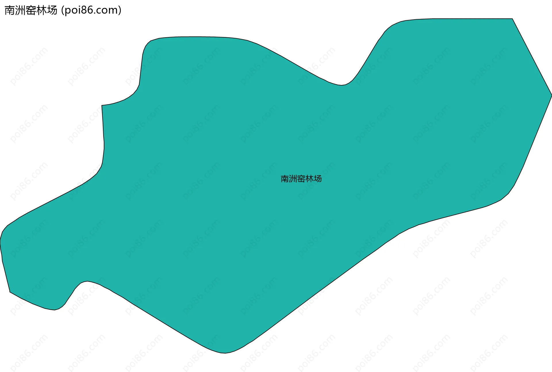 南洲窑林场边界地图