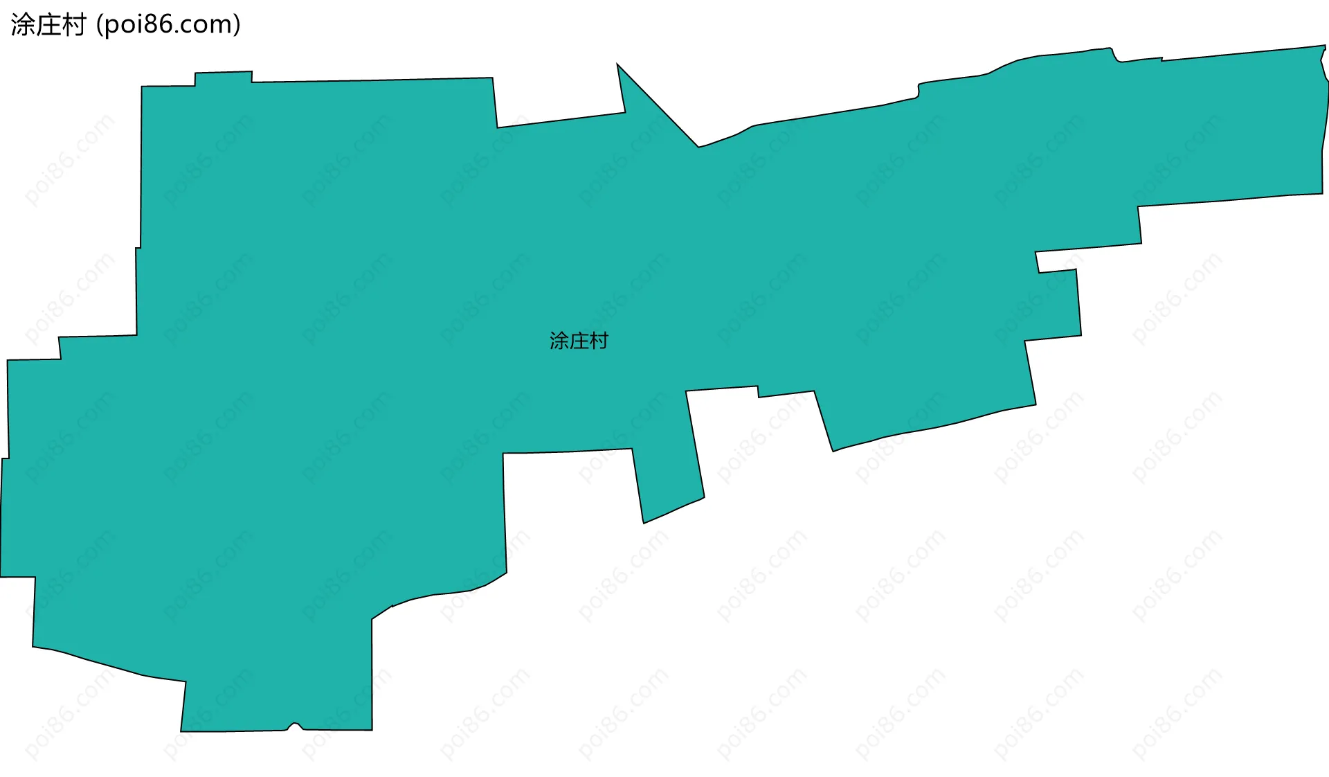 涂庄村边界地图