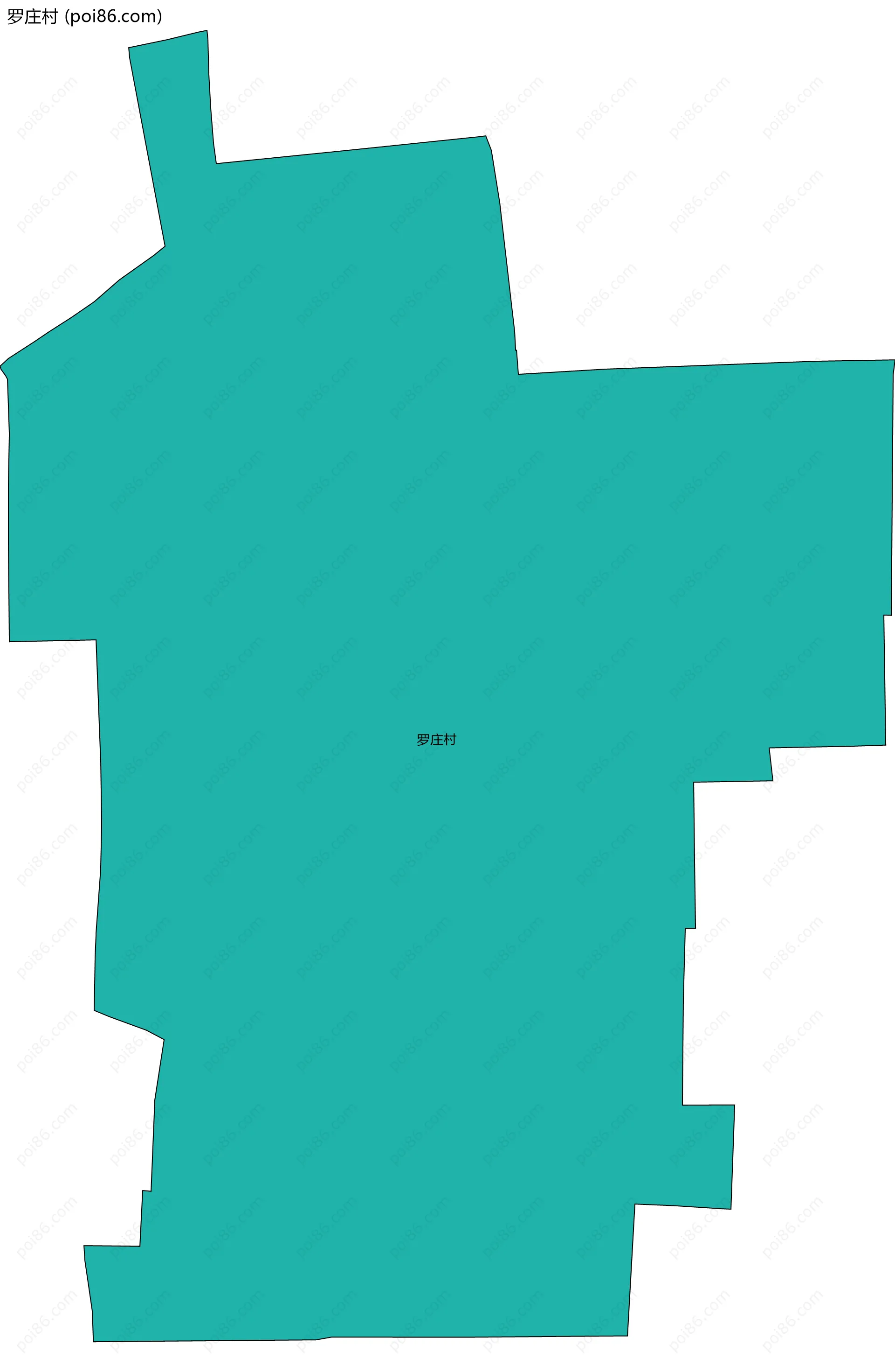 罗庄村边界地图