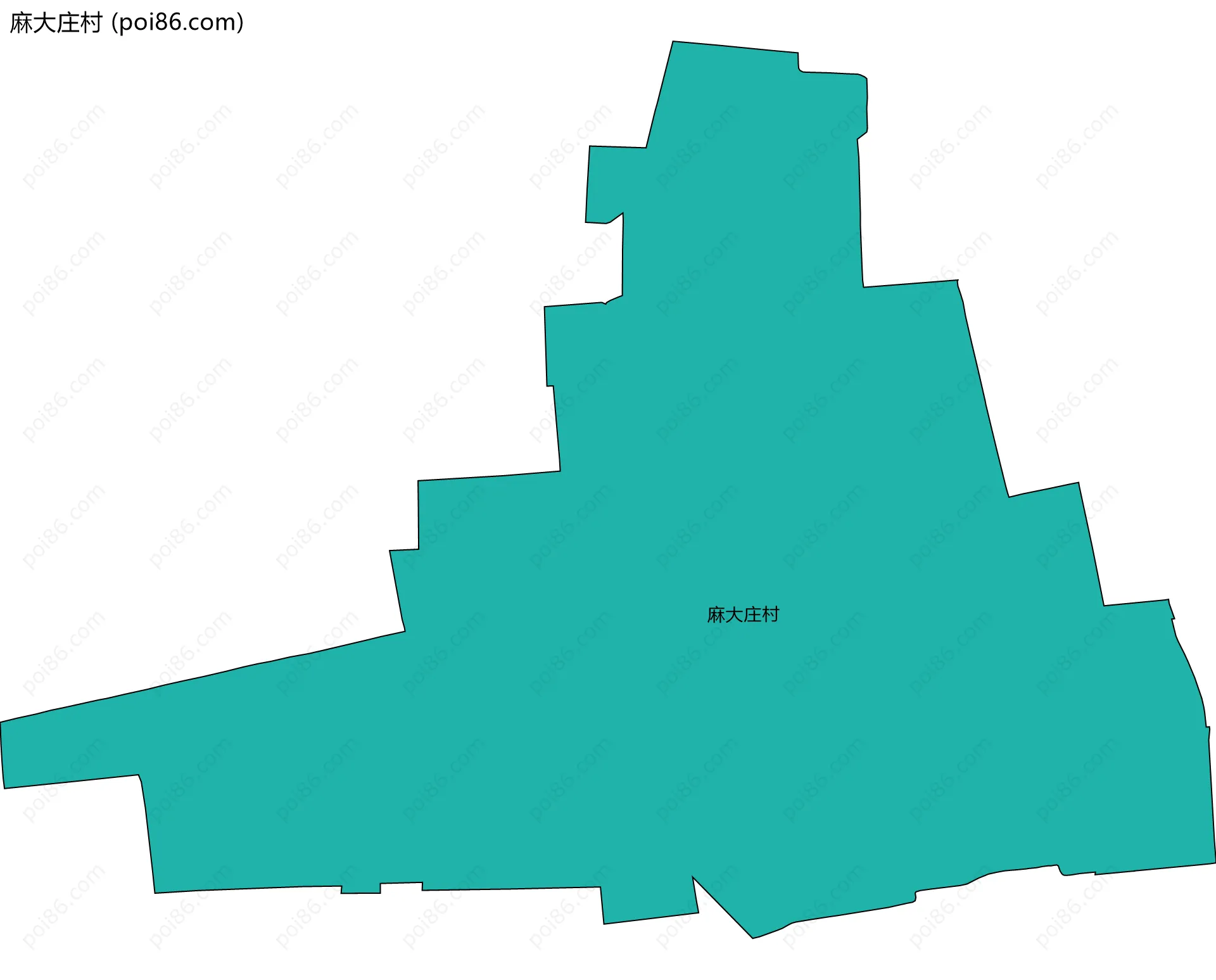 麻大庄村边界地图