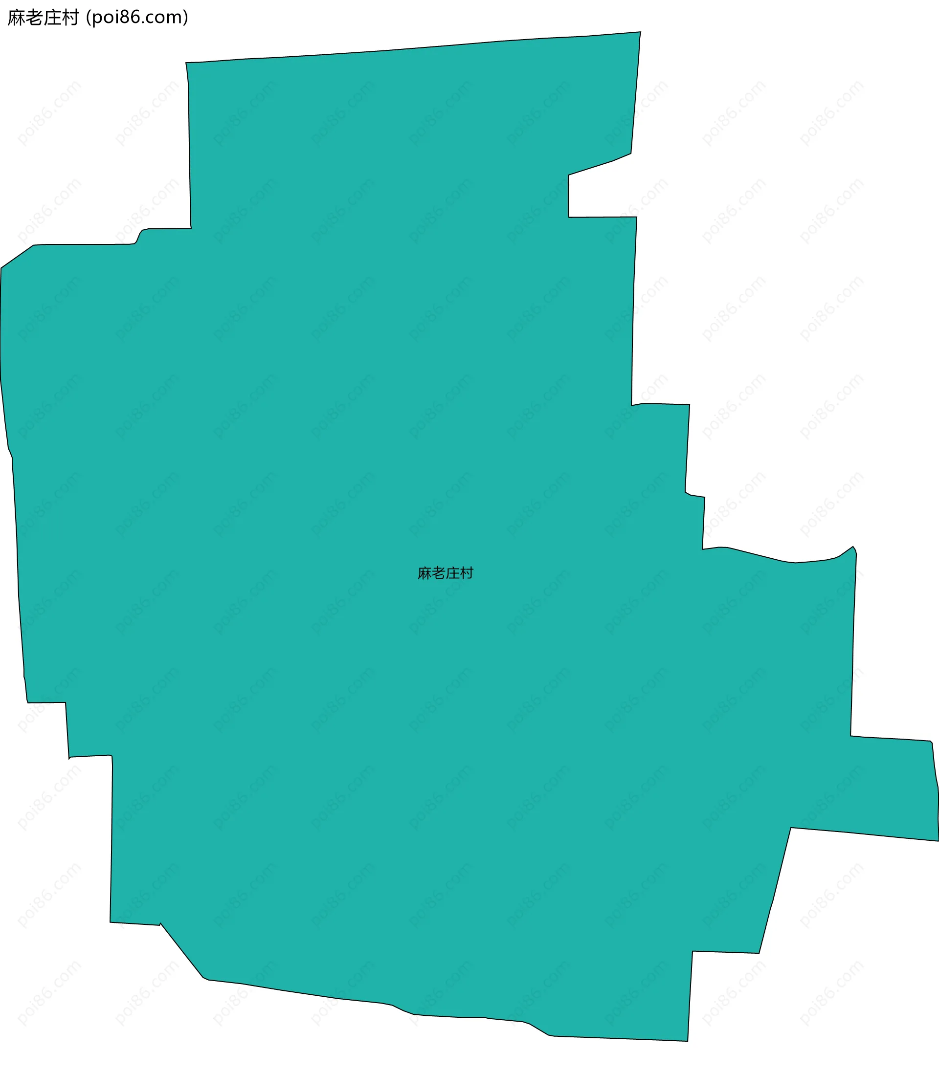 麻老庄村边界地图