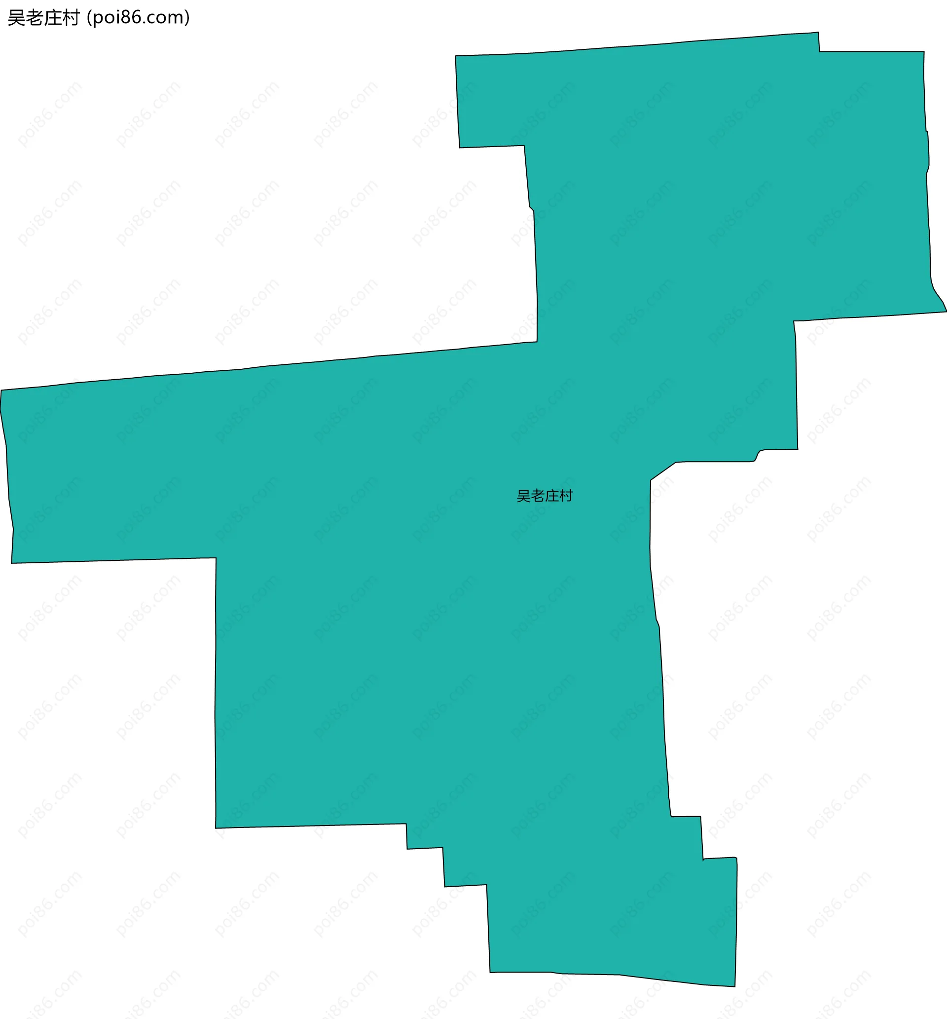 吴老庄村边界地图