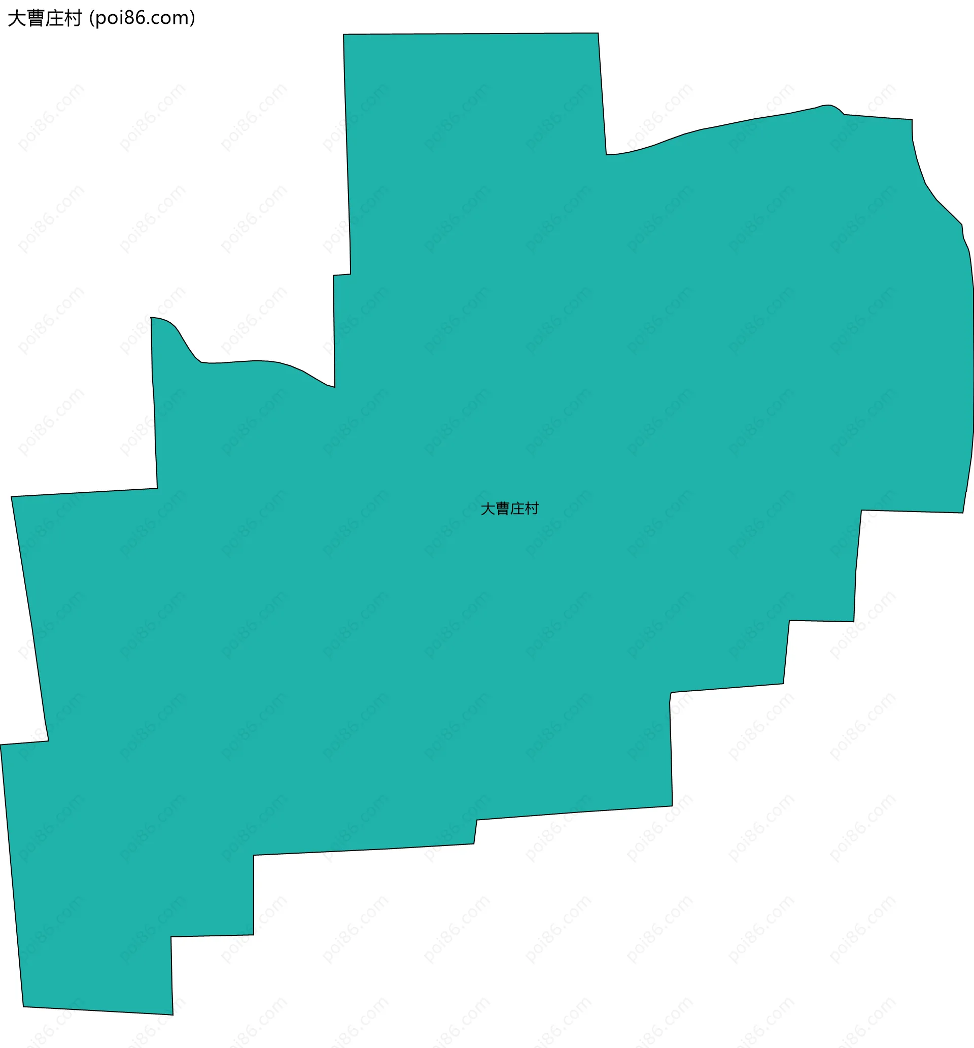 大曹庄村边界地图