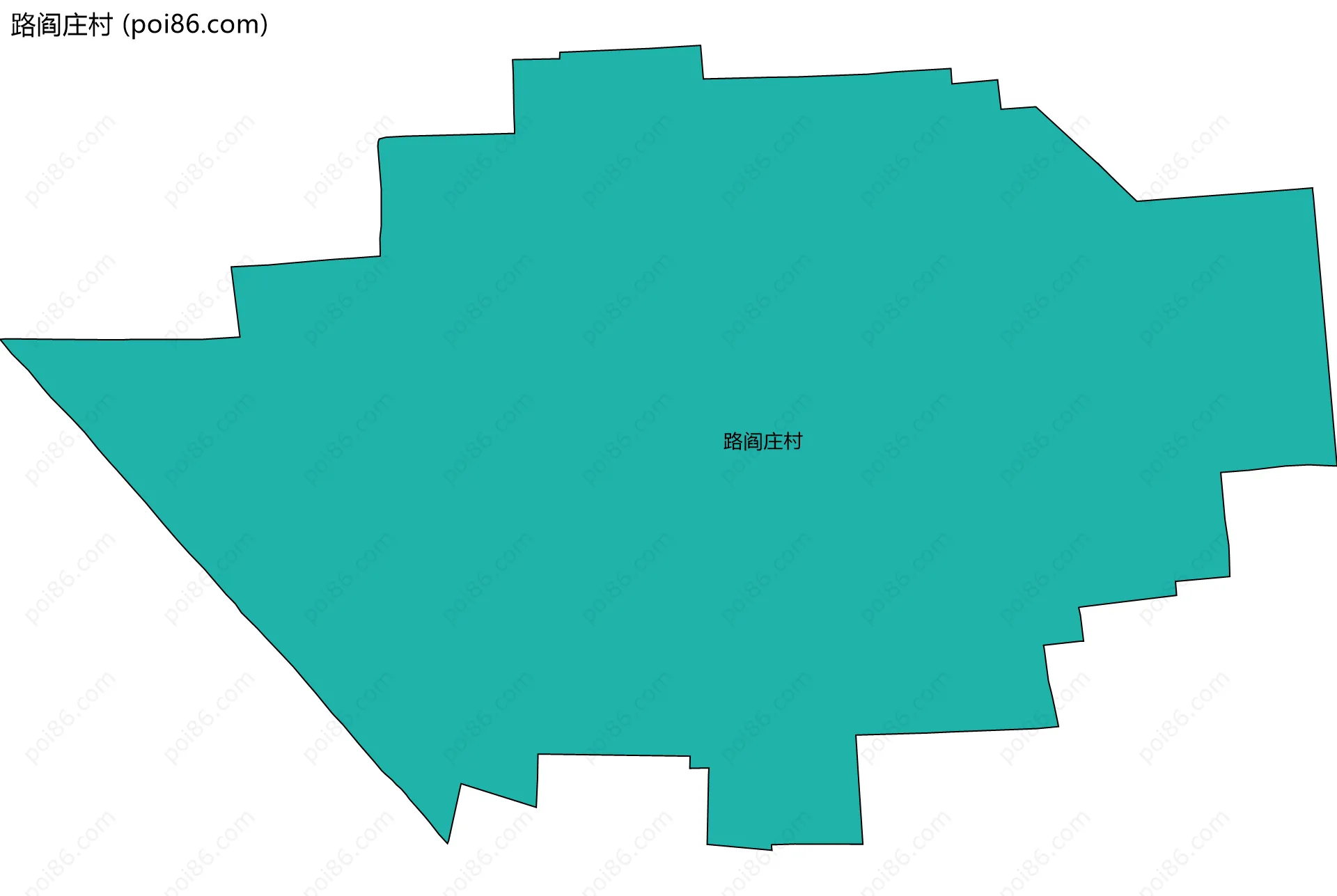 路阎庄村边界地图