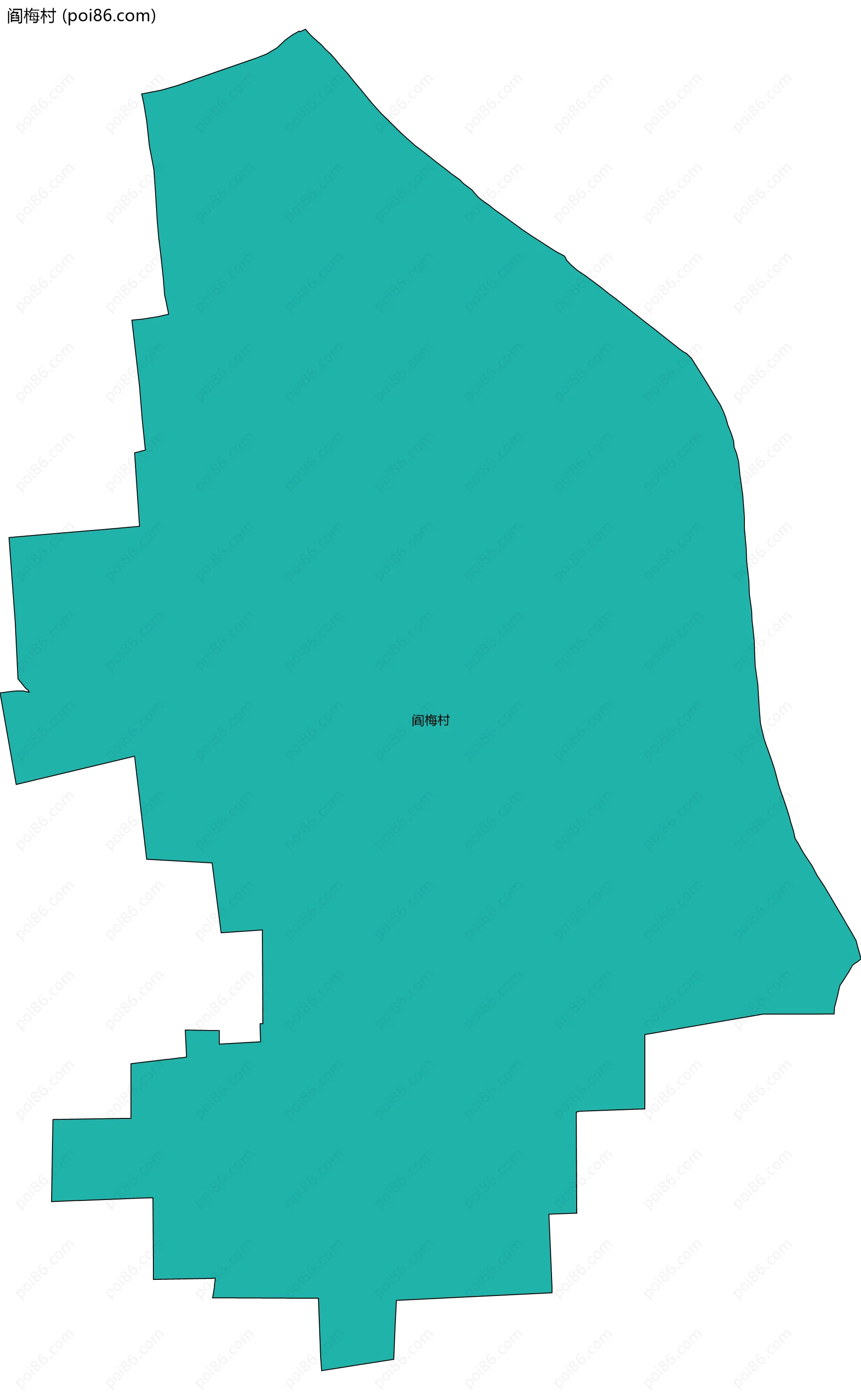 阎梅村边界地图