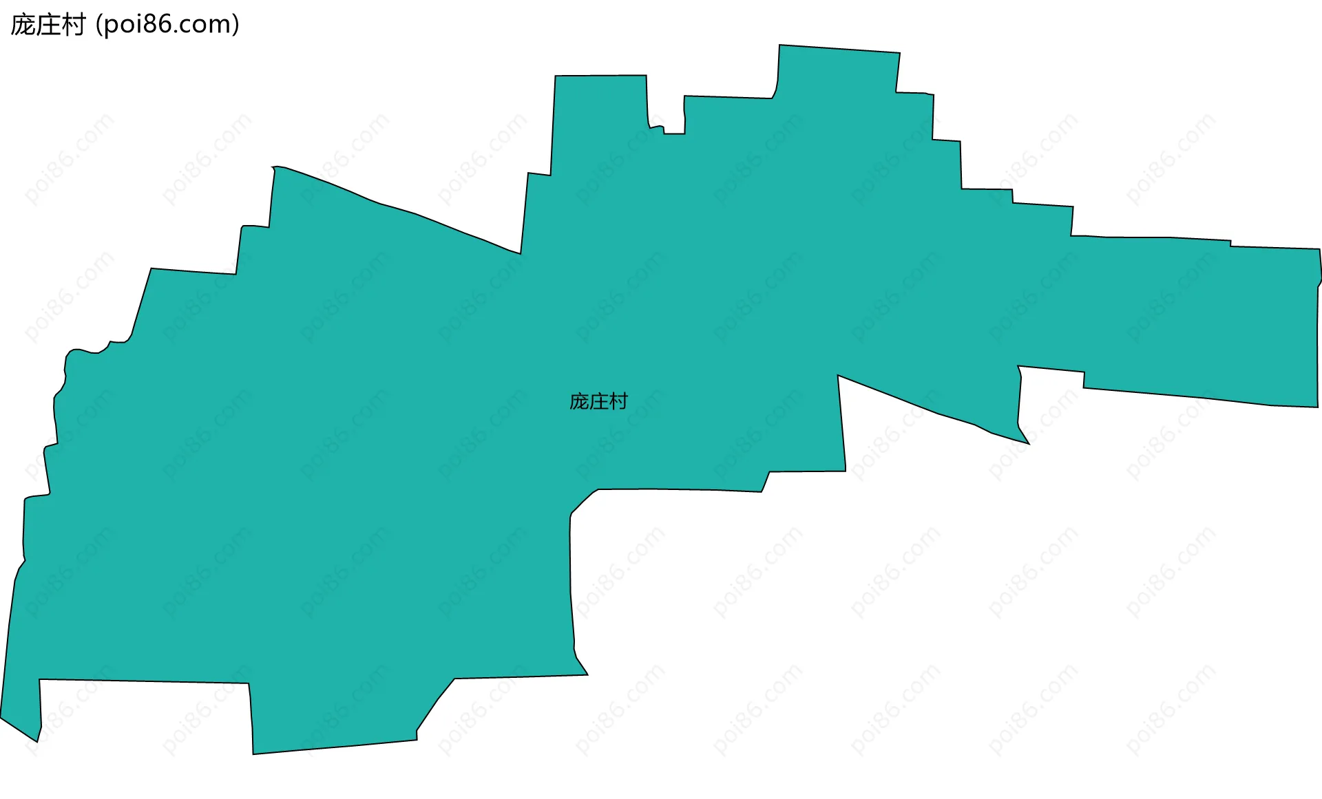 庞庄村边界地图