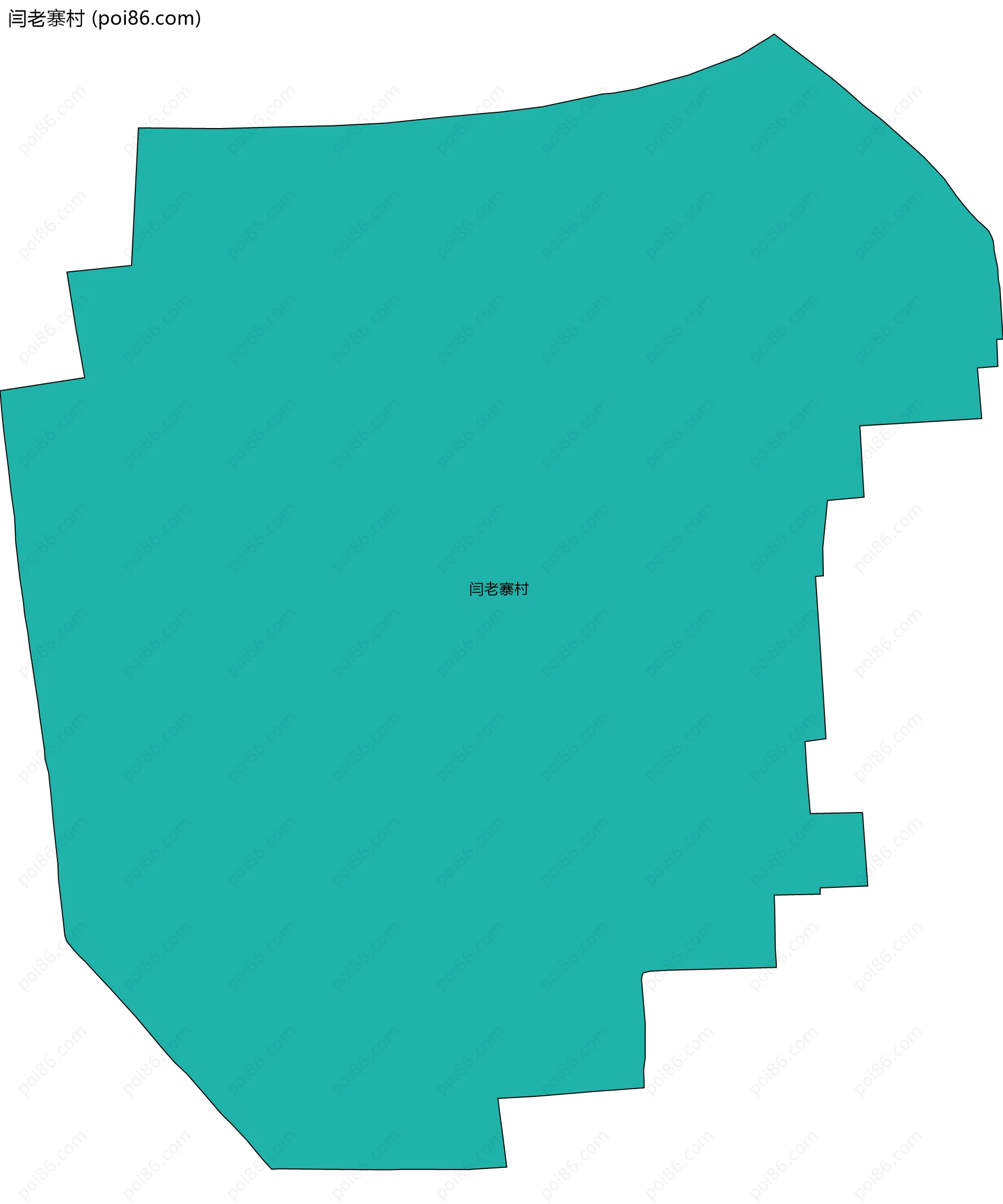 闫老寨村边界地图