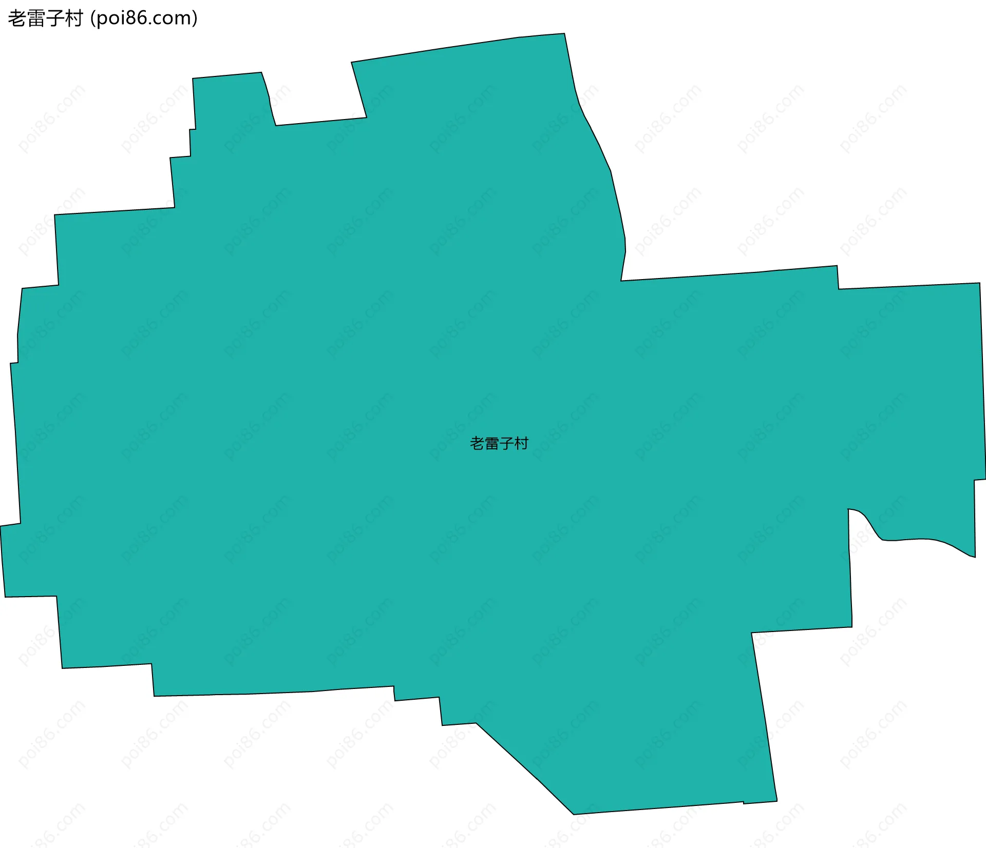 老雷子村边界地图