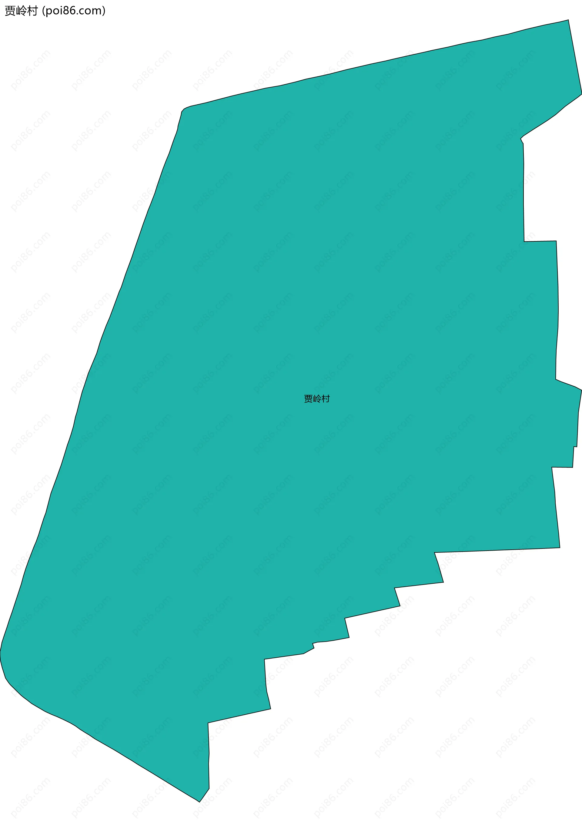 贾岭村边界地图