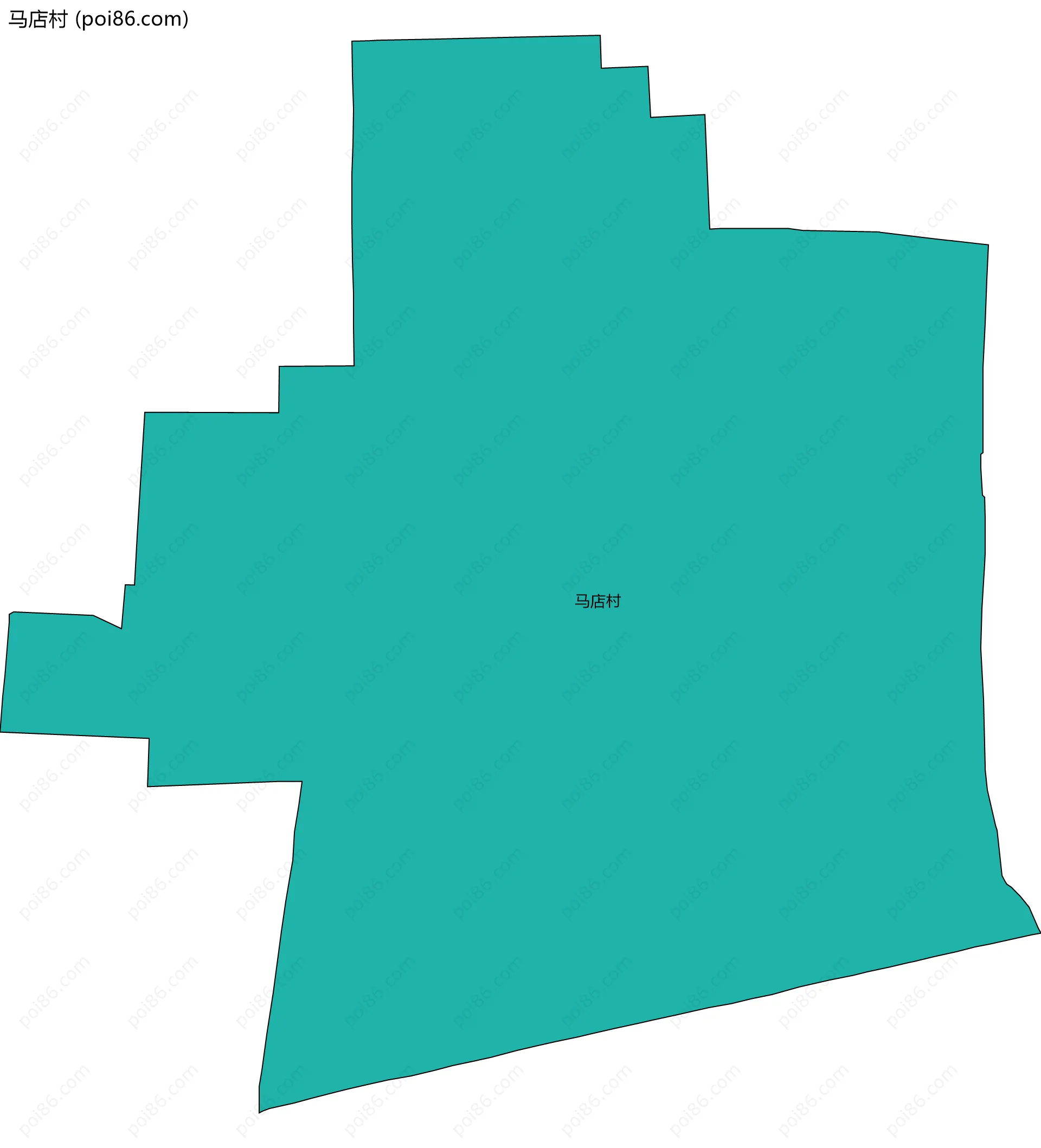 马店村边界地图