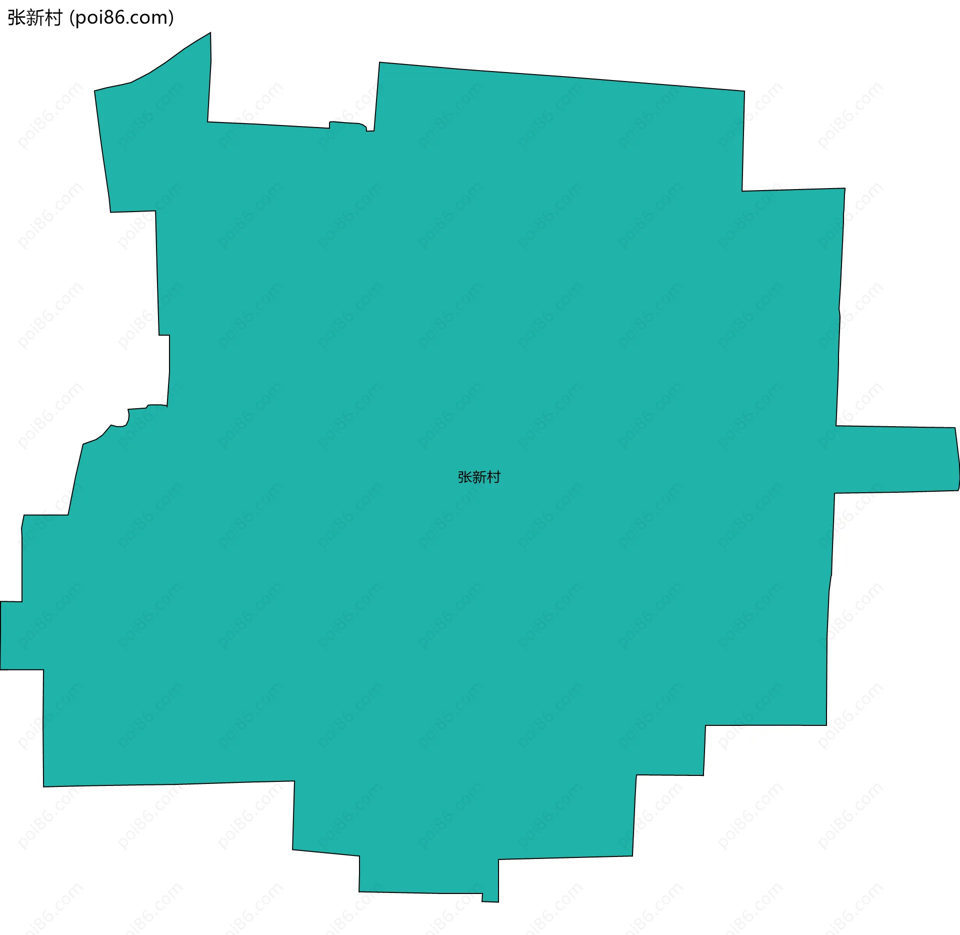 张新村边界地图