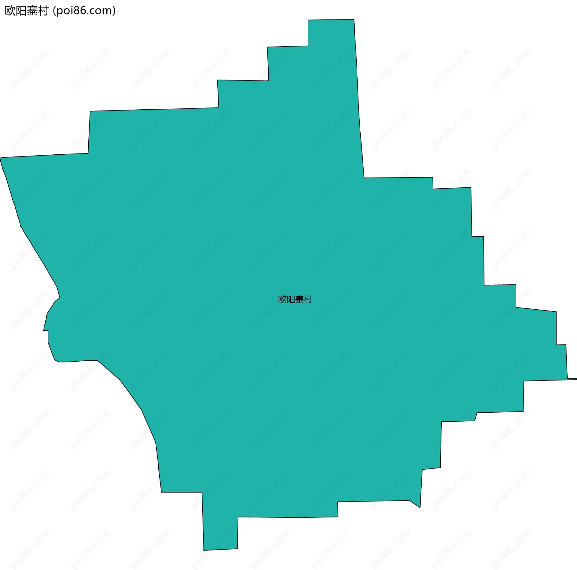 欧阳寨村边界地图