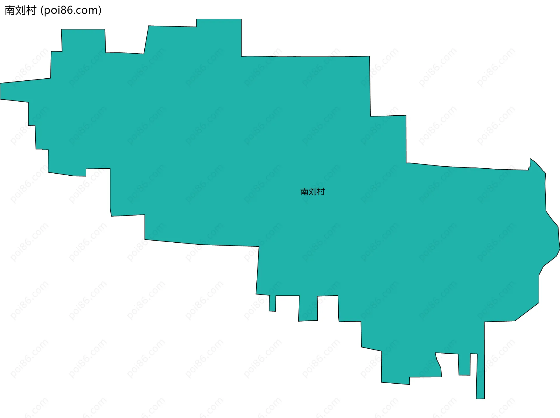 南刘村边界地图