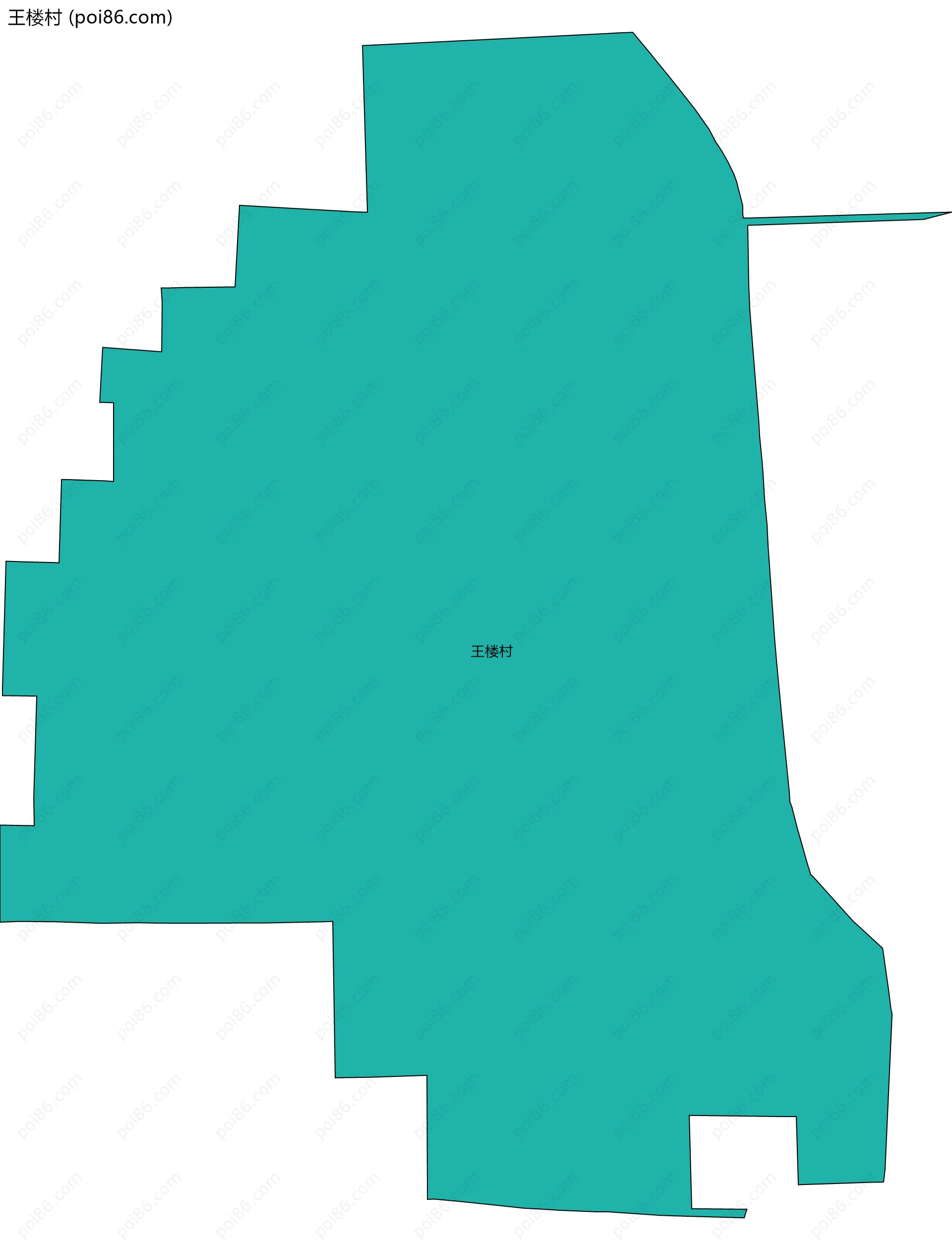 王楼村边界地图