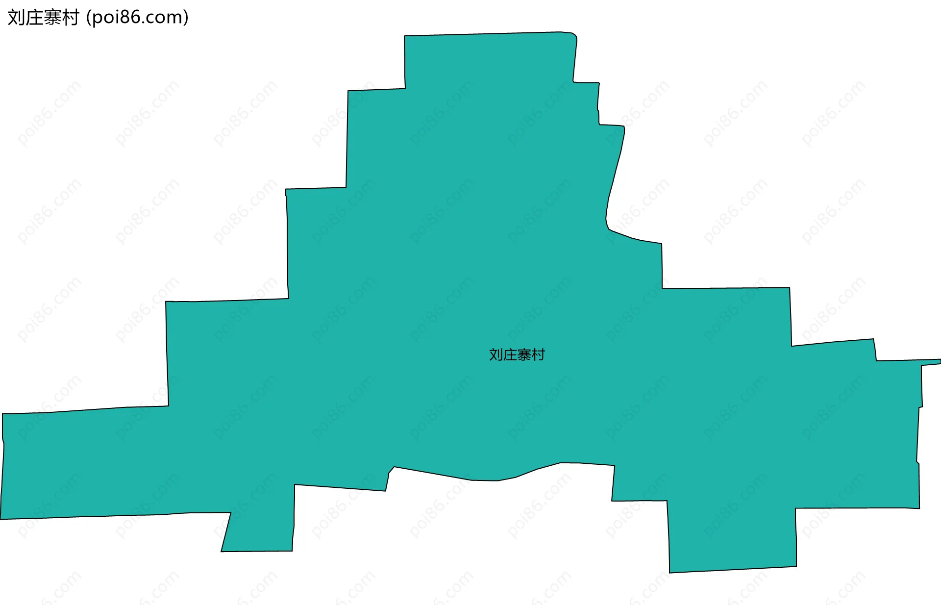 刘庄寨村边界地图