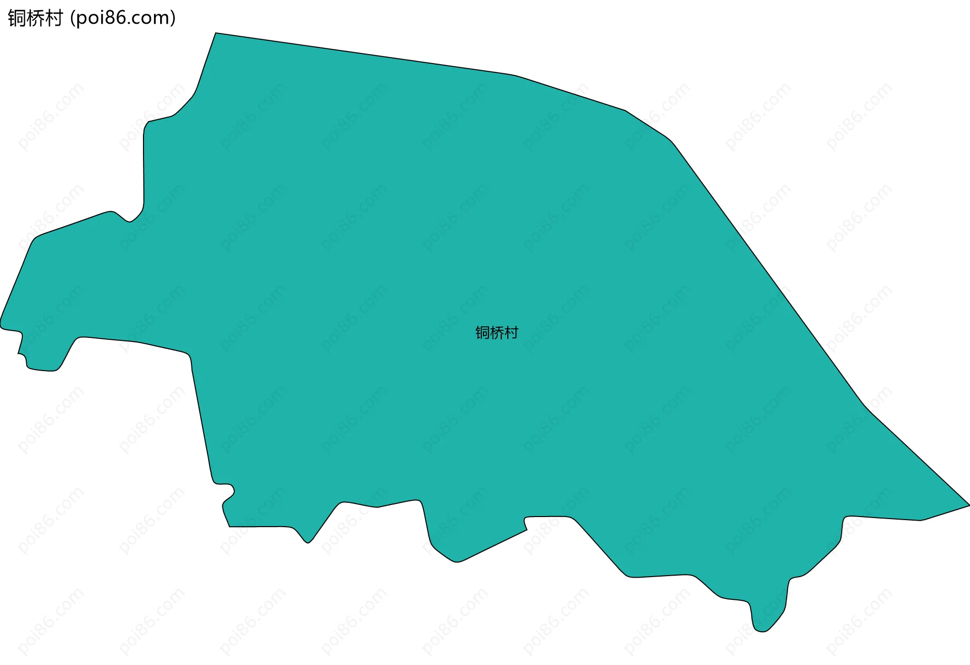 铜桥村边界地图