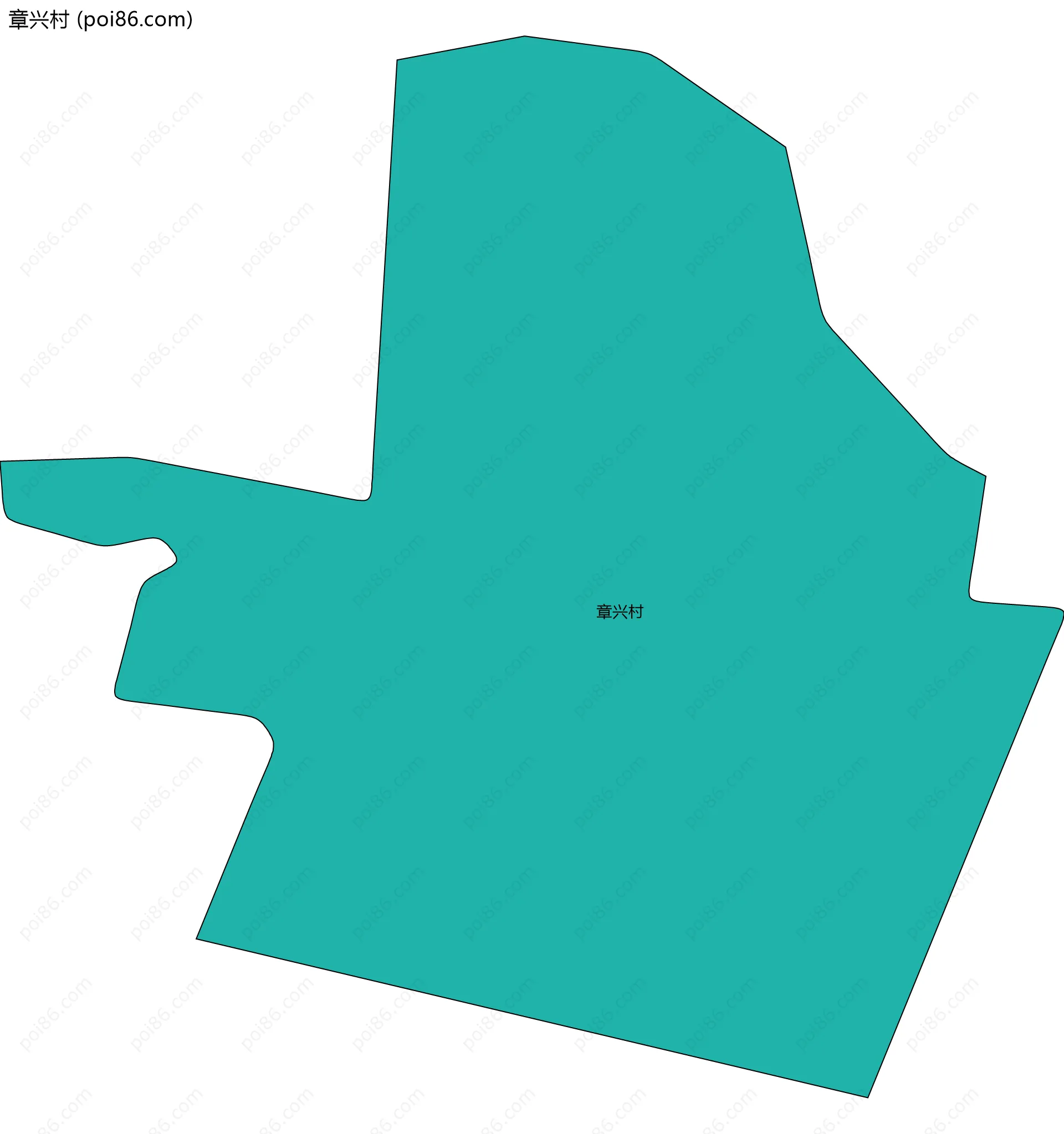 章兴村边界地图