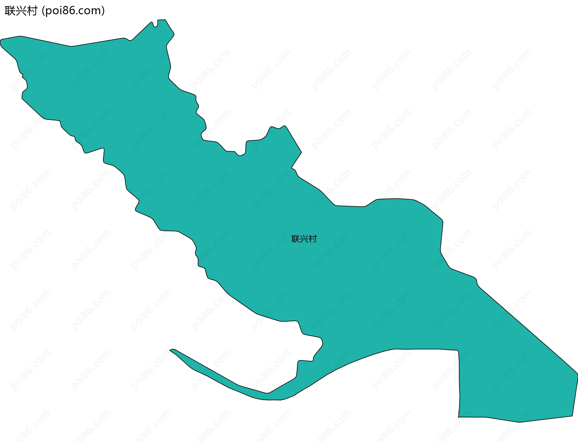 联兴村边界地图
