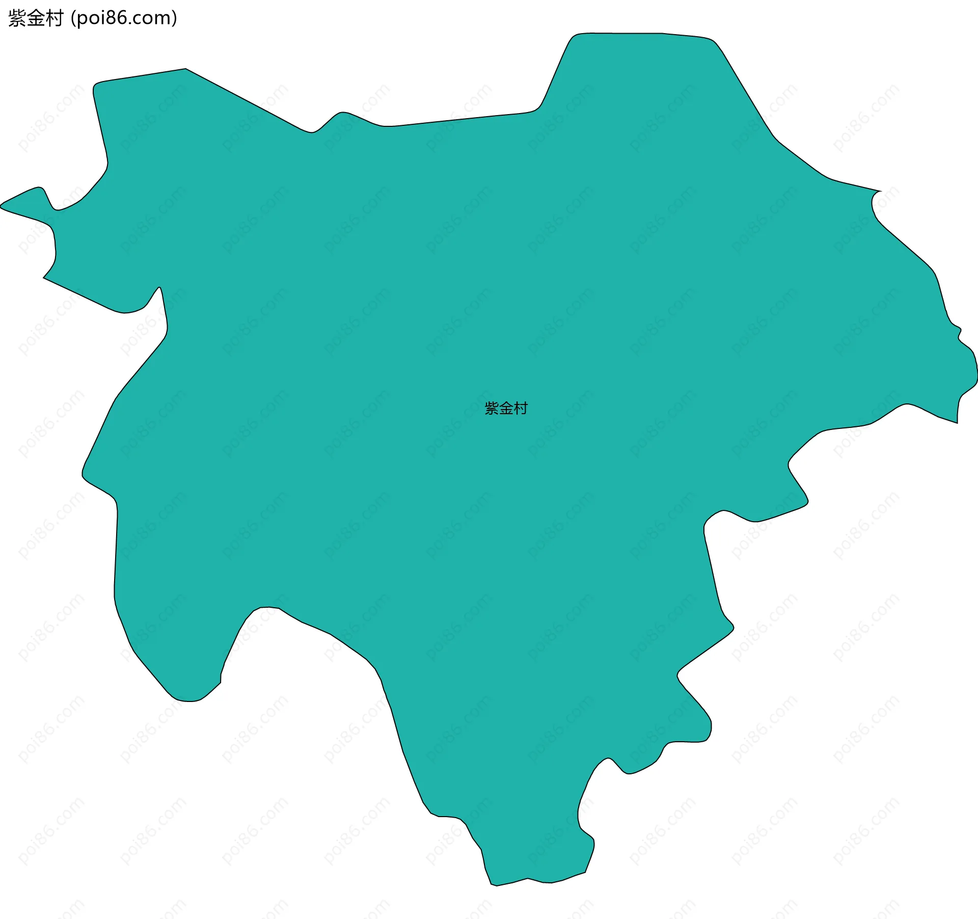 紫金村边界地图