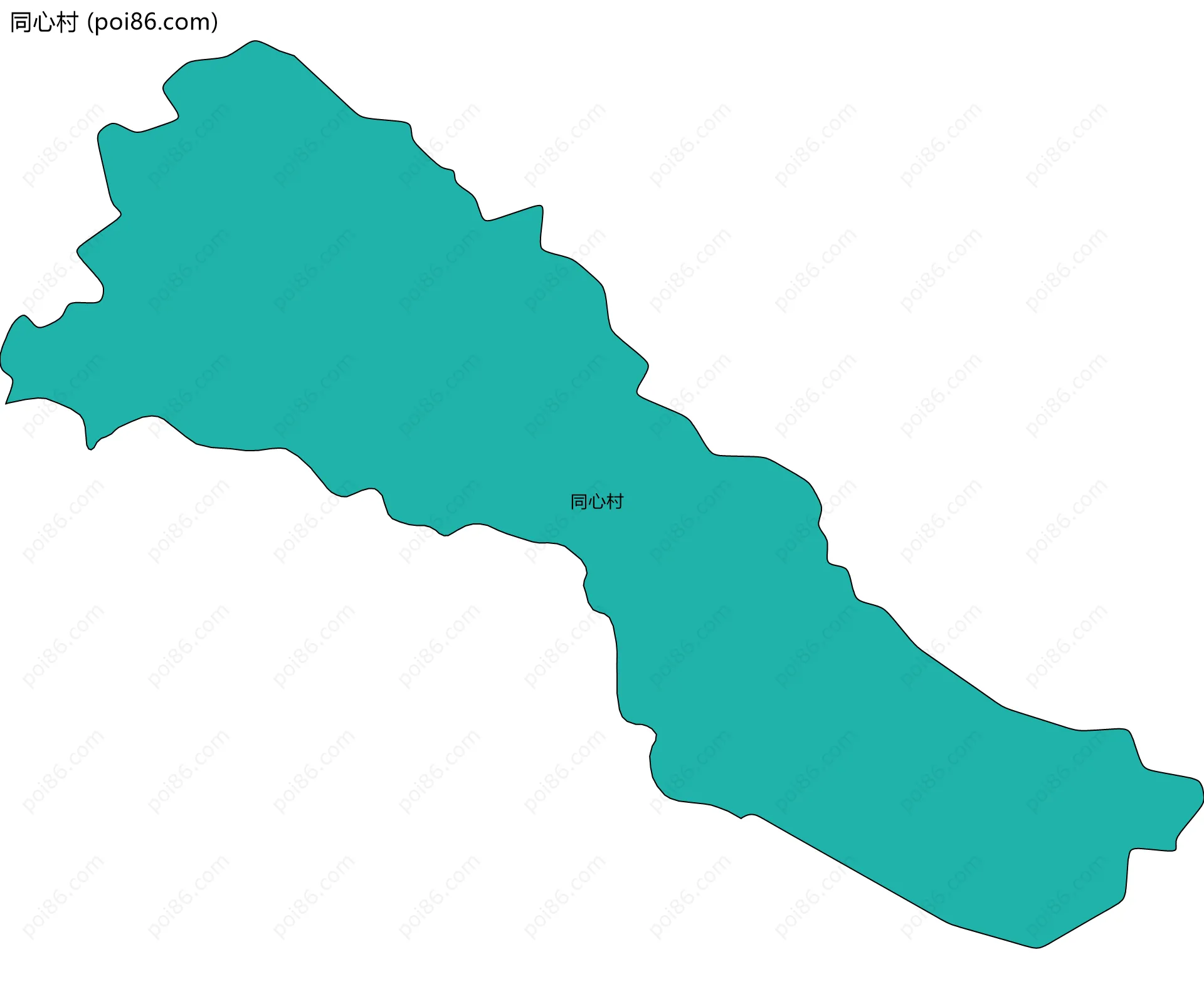 同心村边界地图