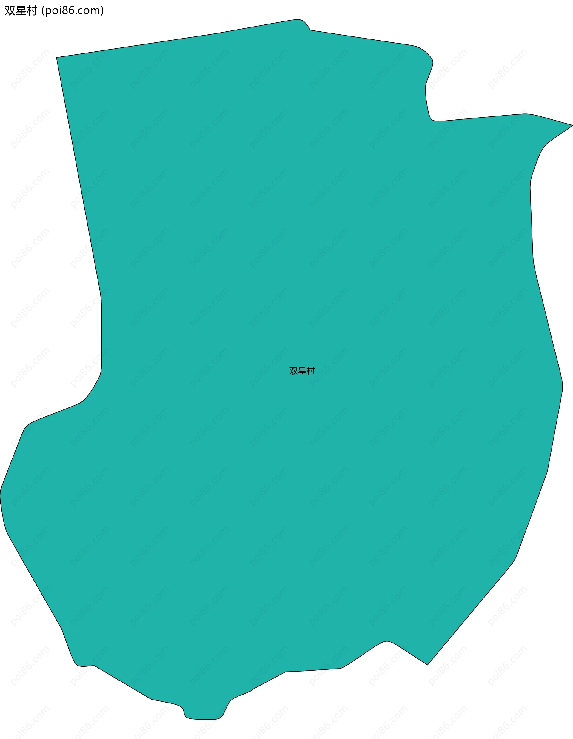 双星村边界地图