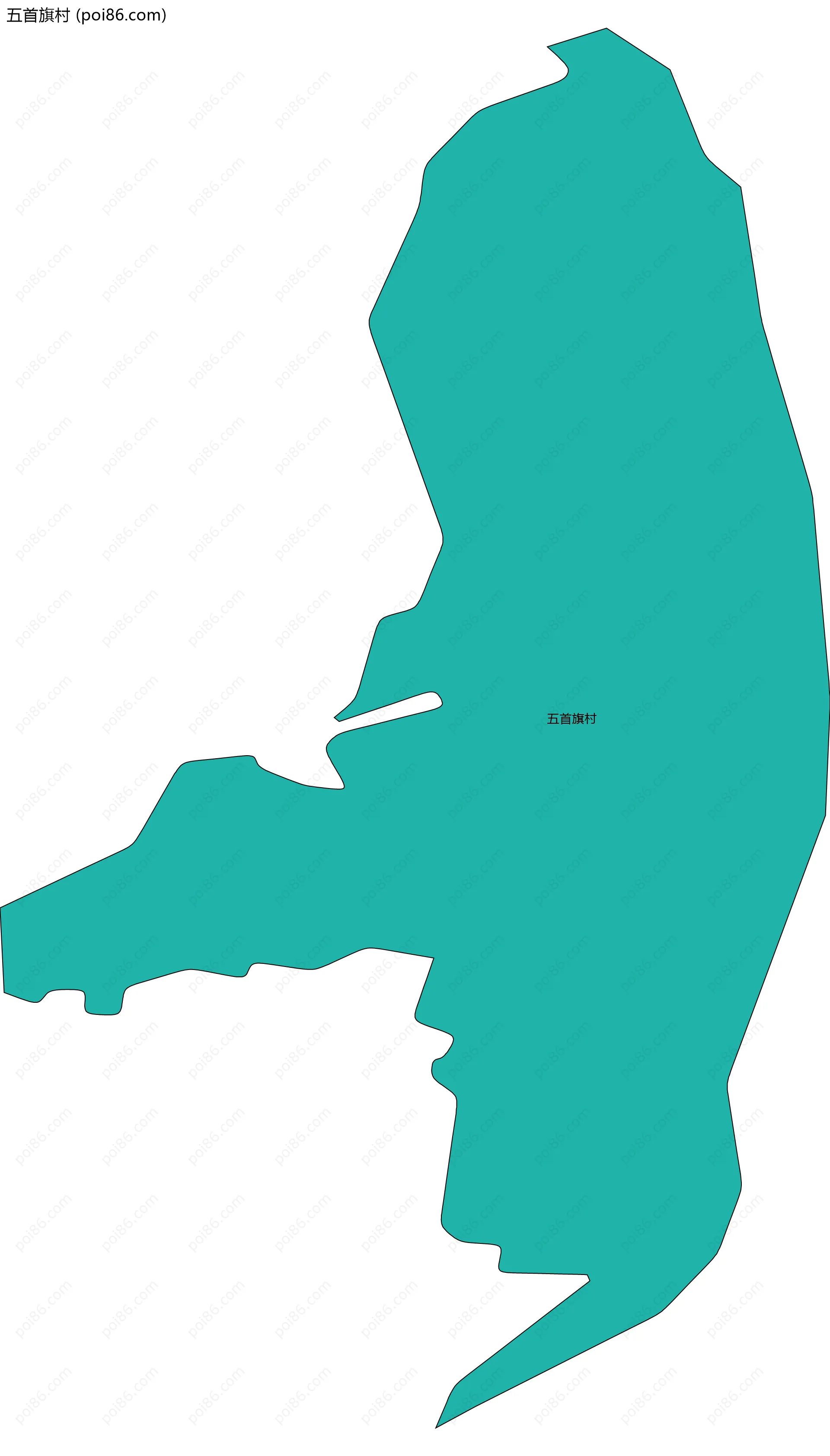 五首旗村边界地图