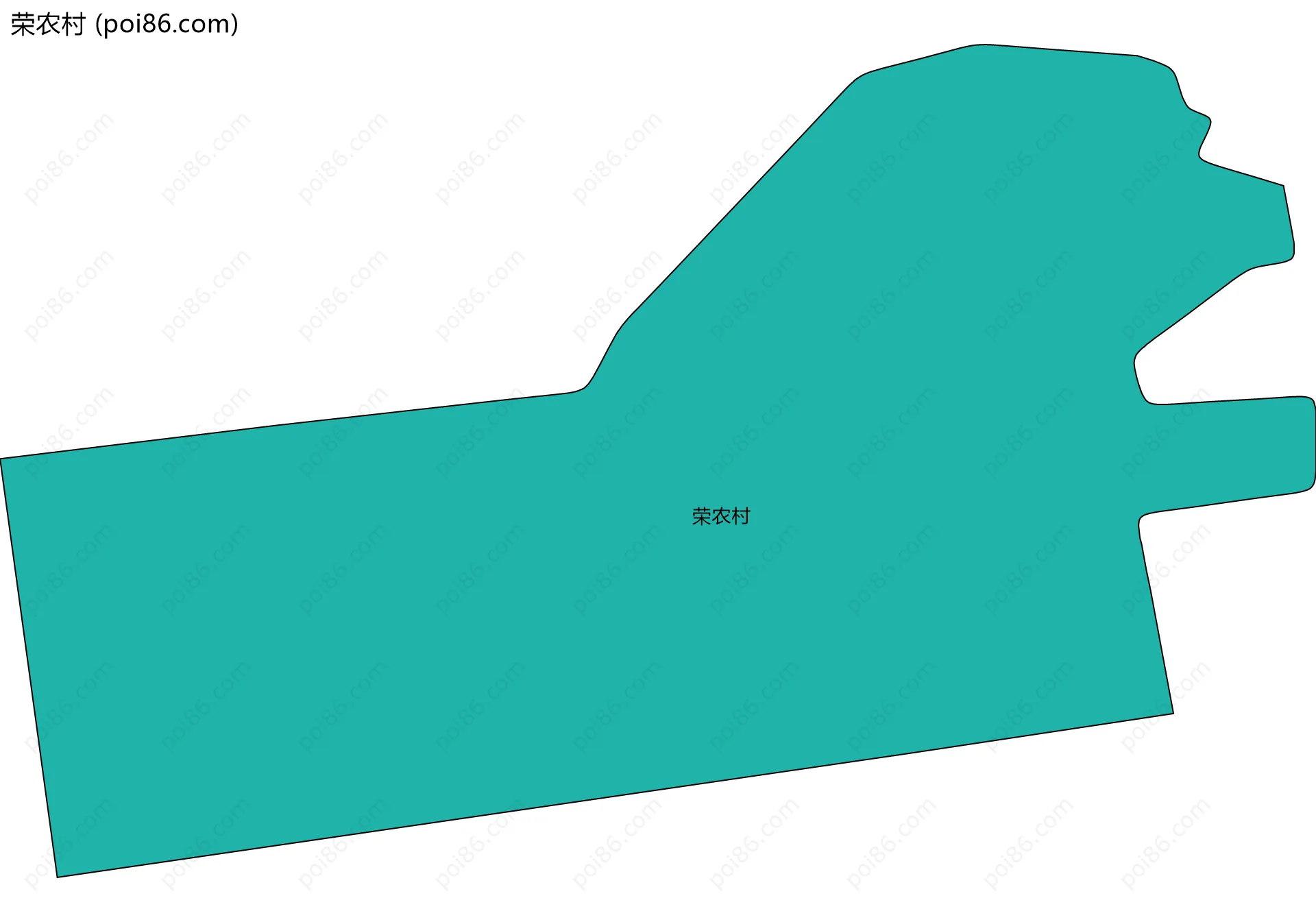 荣农村边界地图